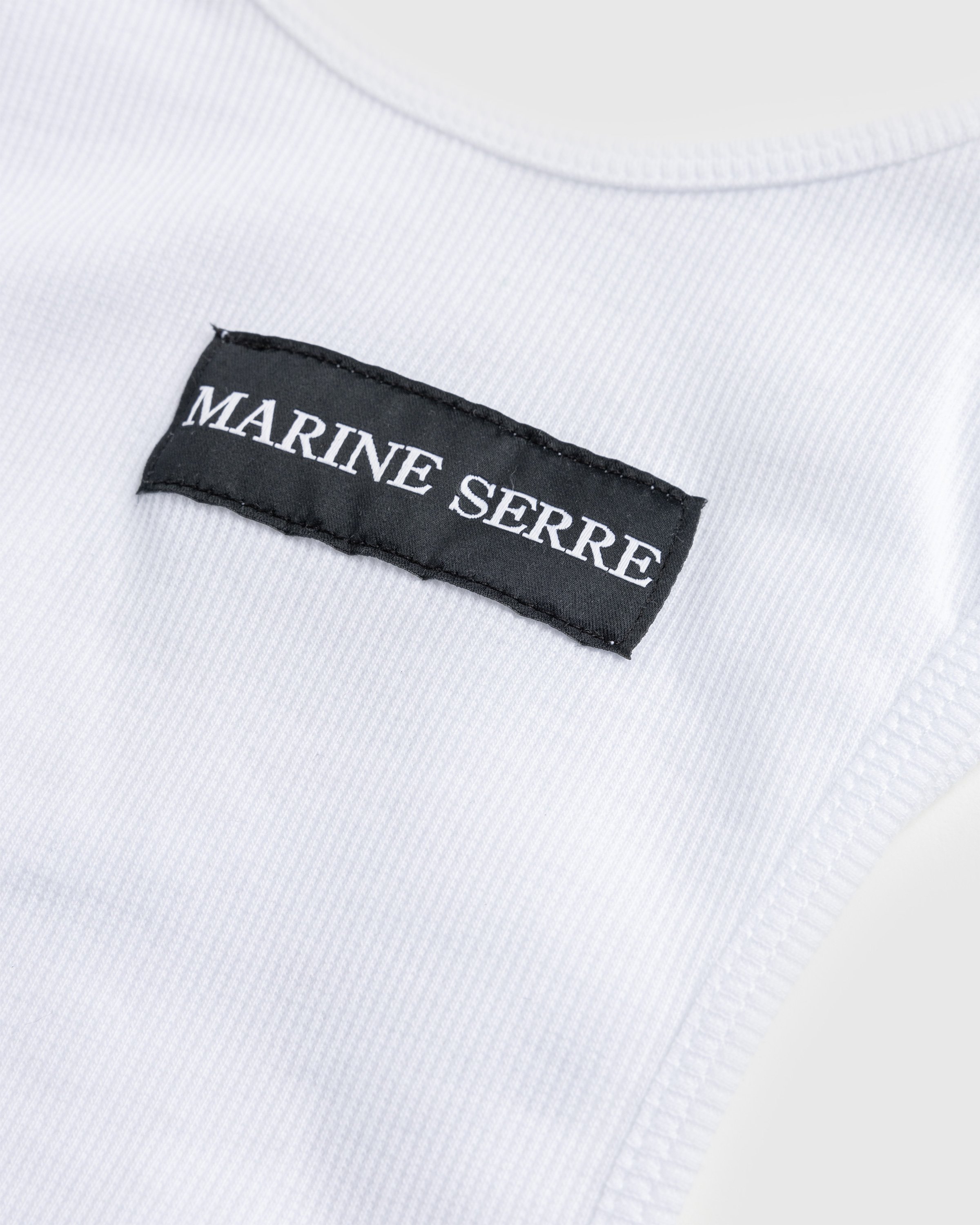 Marine Serre - Organic Cotton Tank Top White - Clothing - undefined - Image 6
