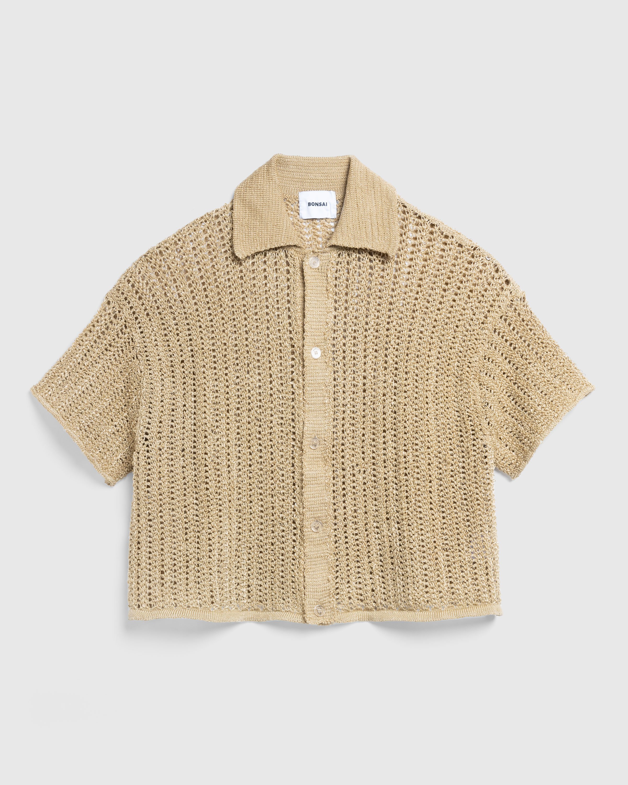 Bonsai - Knit Raffia Shirt Rafia - Clothing - Beige - Image 1