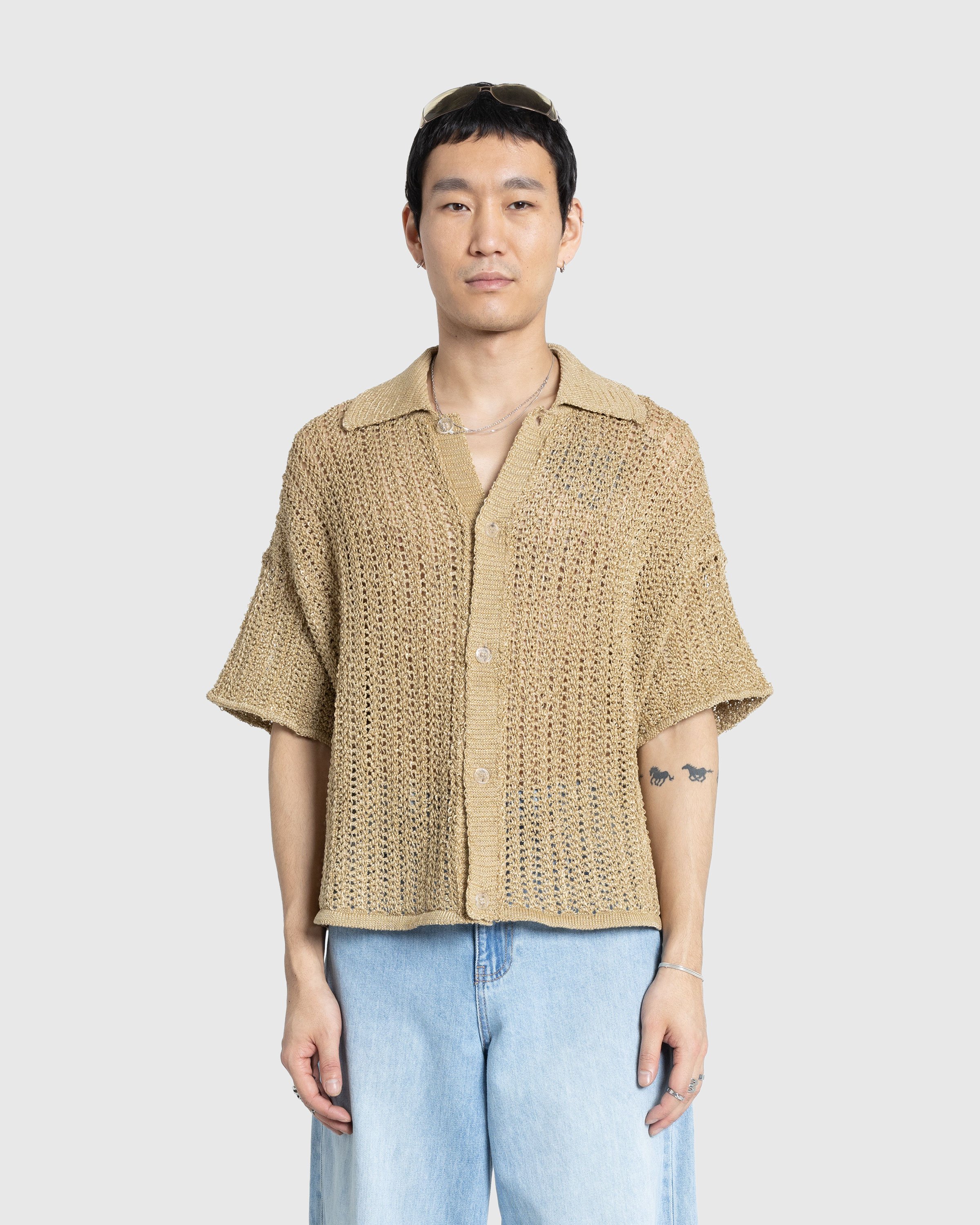 Bonsai - Knit Raffia Shirt Rafia - Clothing - Beige - Image 2