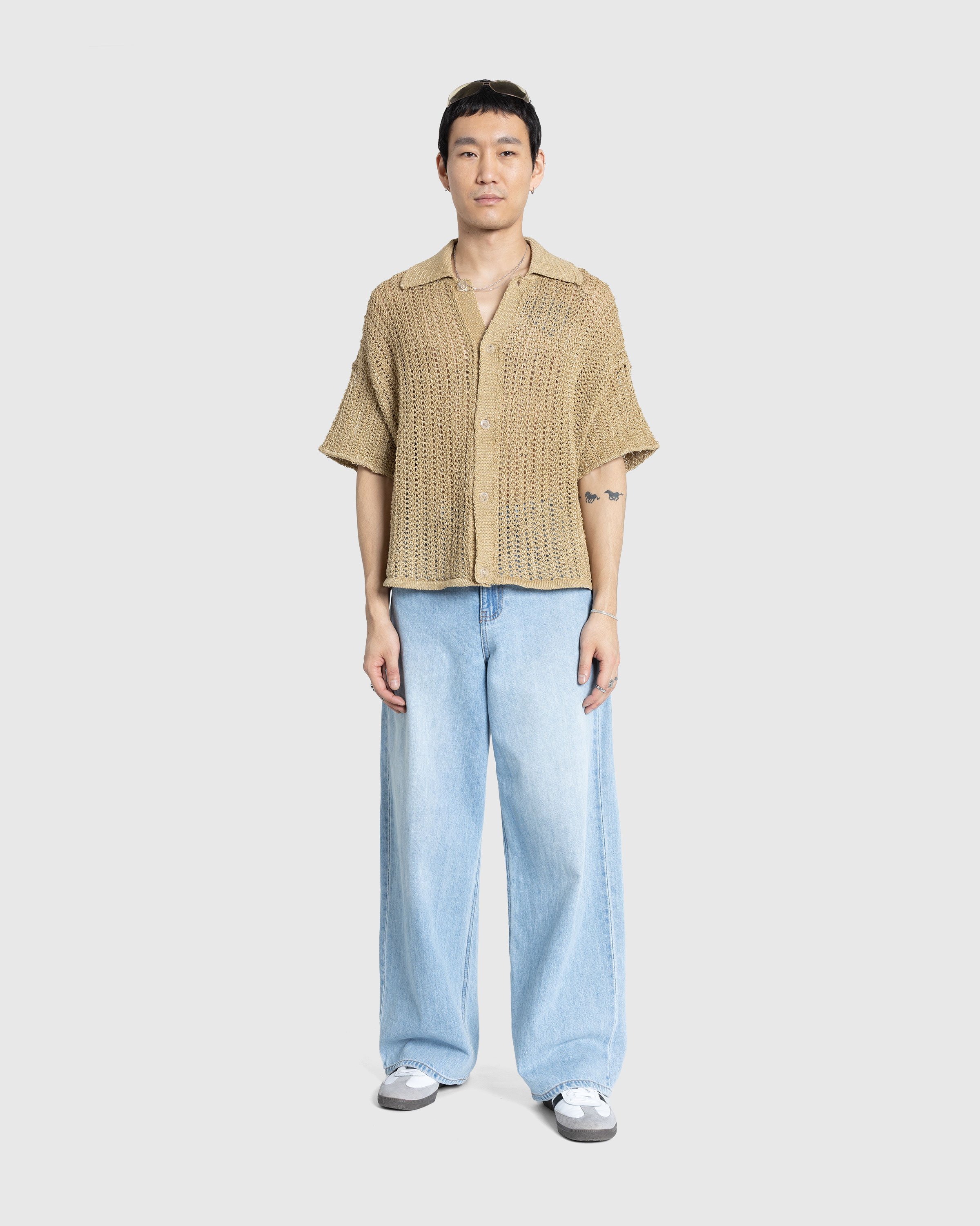 Bonsai - Knit Raffia Shirt Rafia - Clothing - Beige - Image 3