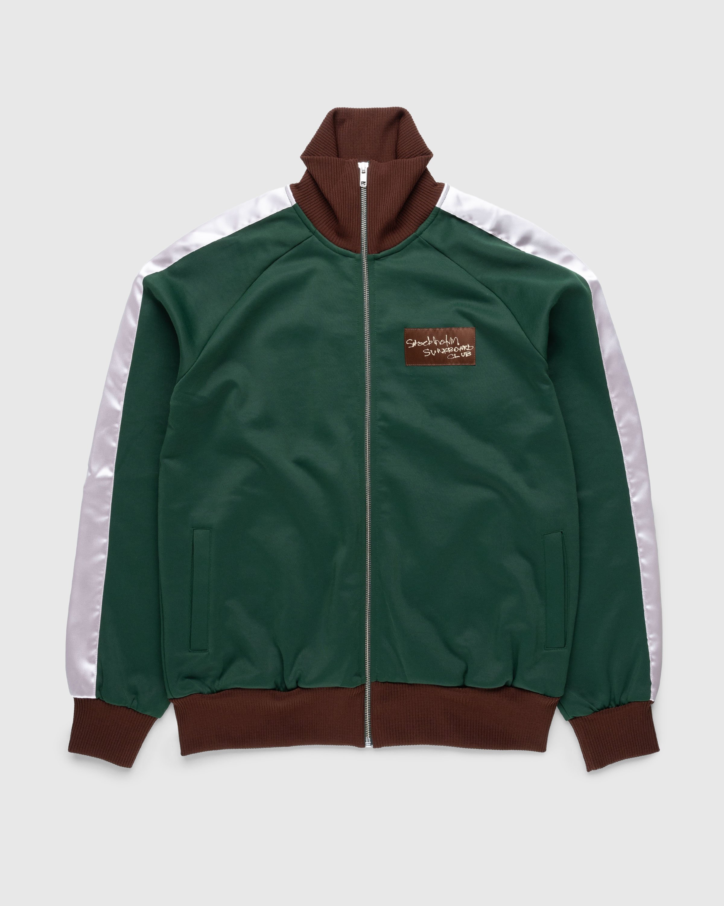 Stockholm Surfboard Club - Track Top Fall Green - Clothing - Green - Image 1