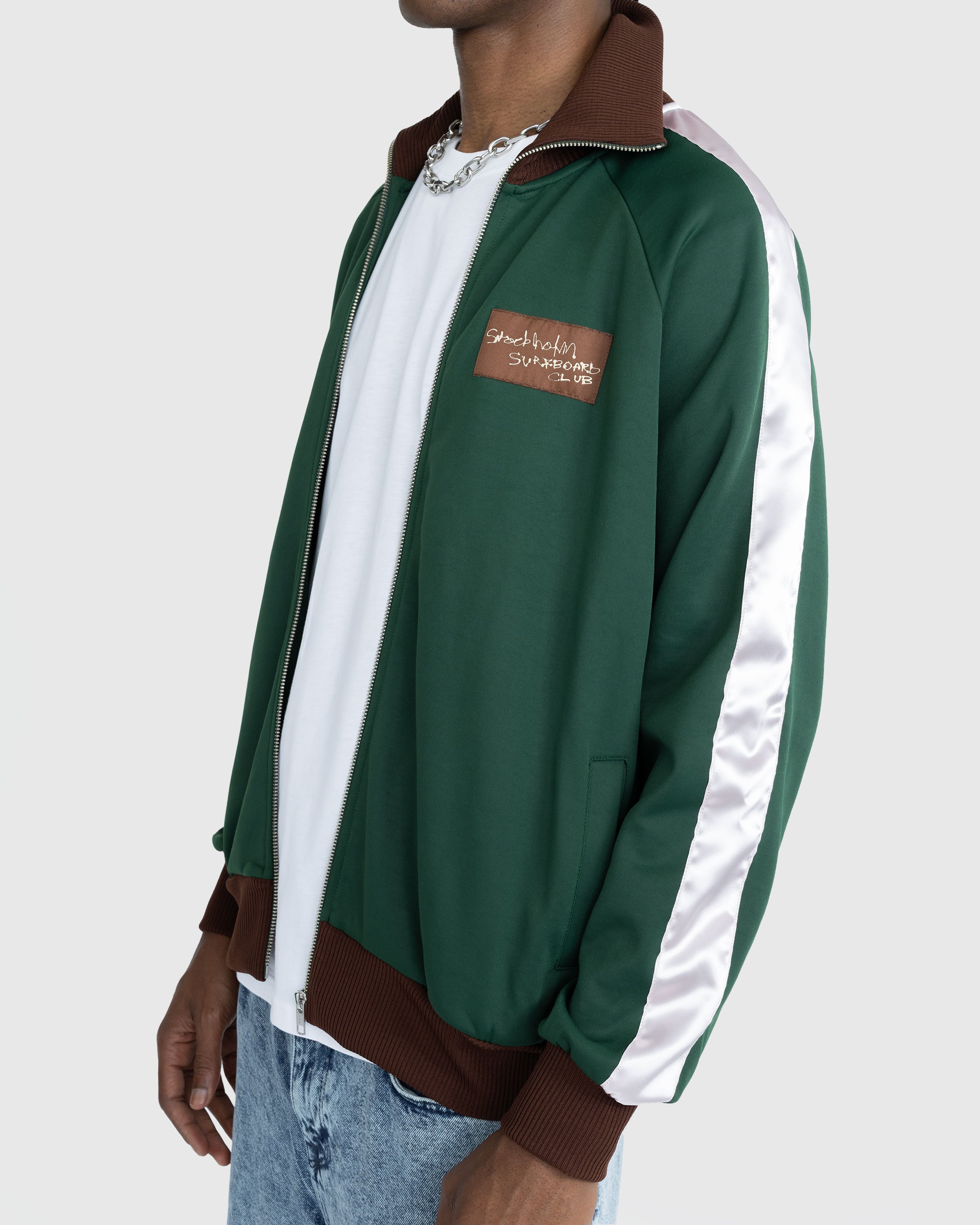 Stockholm Surfboard Club - Track Top Fall Green - Clothing - Green - Image 4