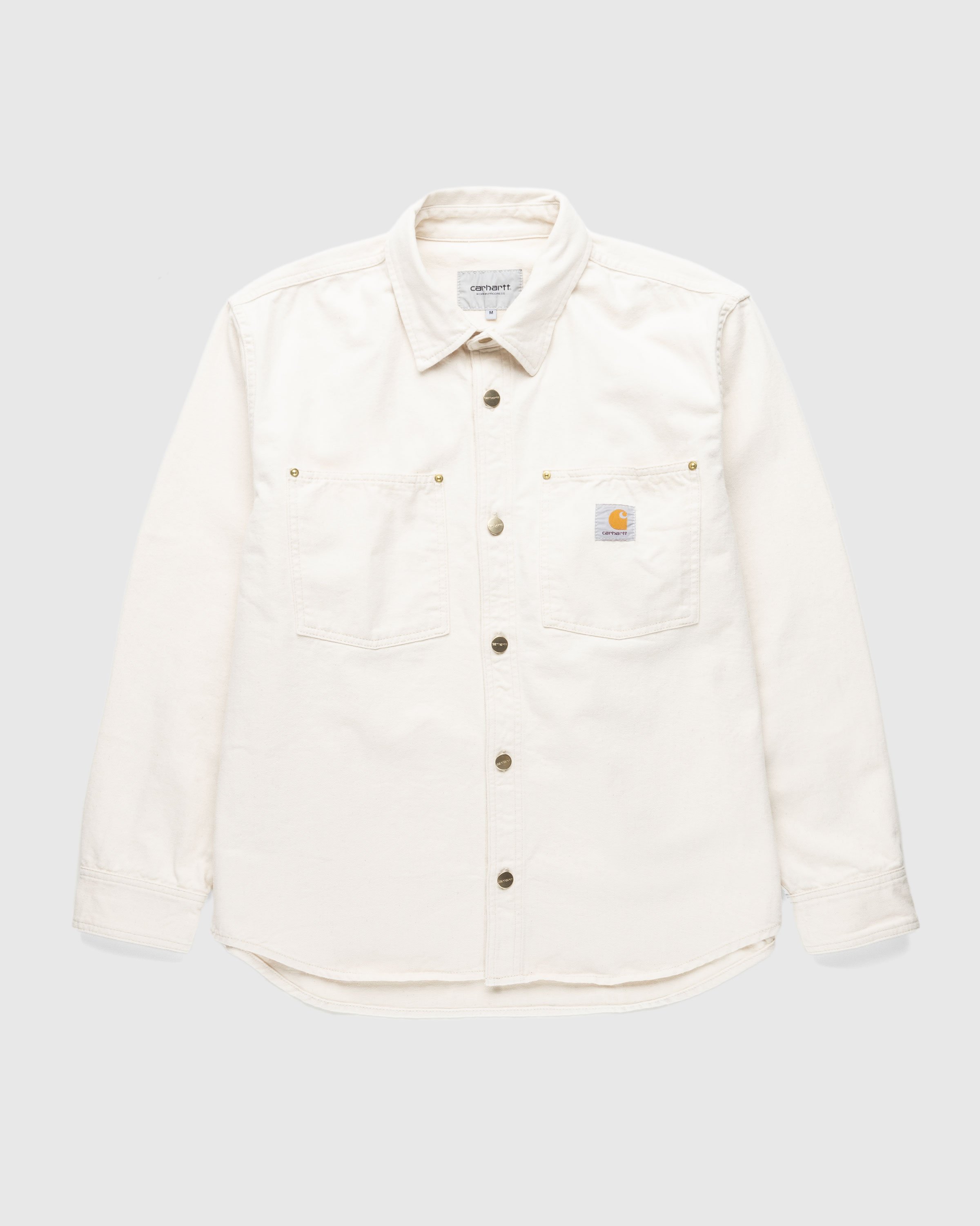 Carhartt WIP - Derby Shirt Jacket Natural - Clothing - White - Image 1