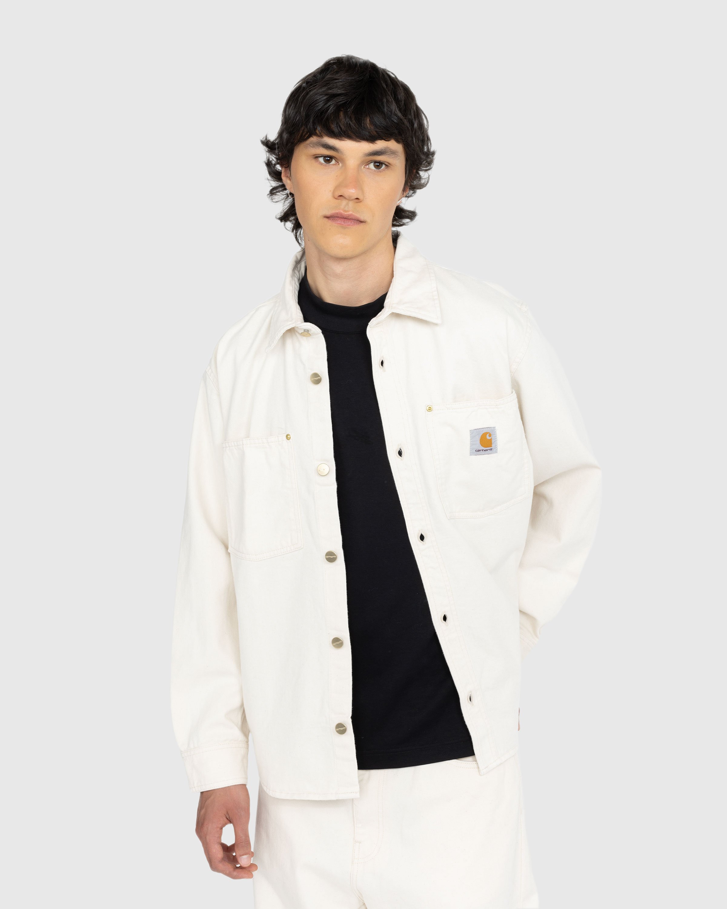 Carhartt WIP - Derby Shirt Jacket Natural - Clothing - White - Image 2