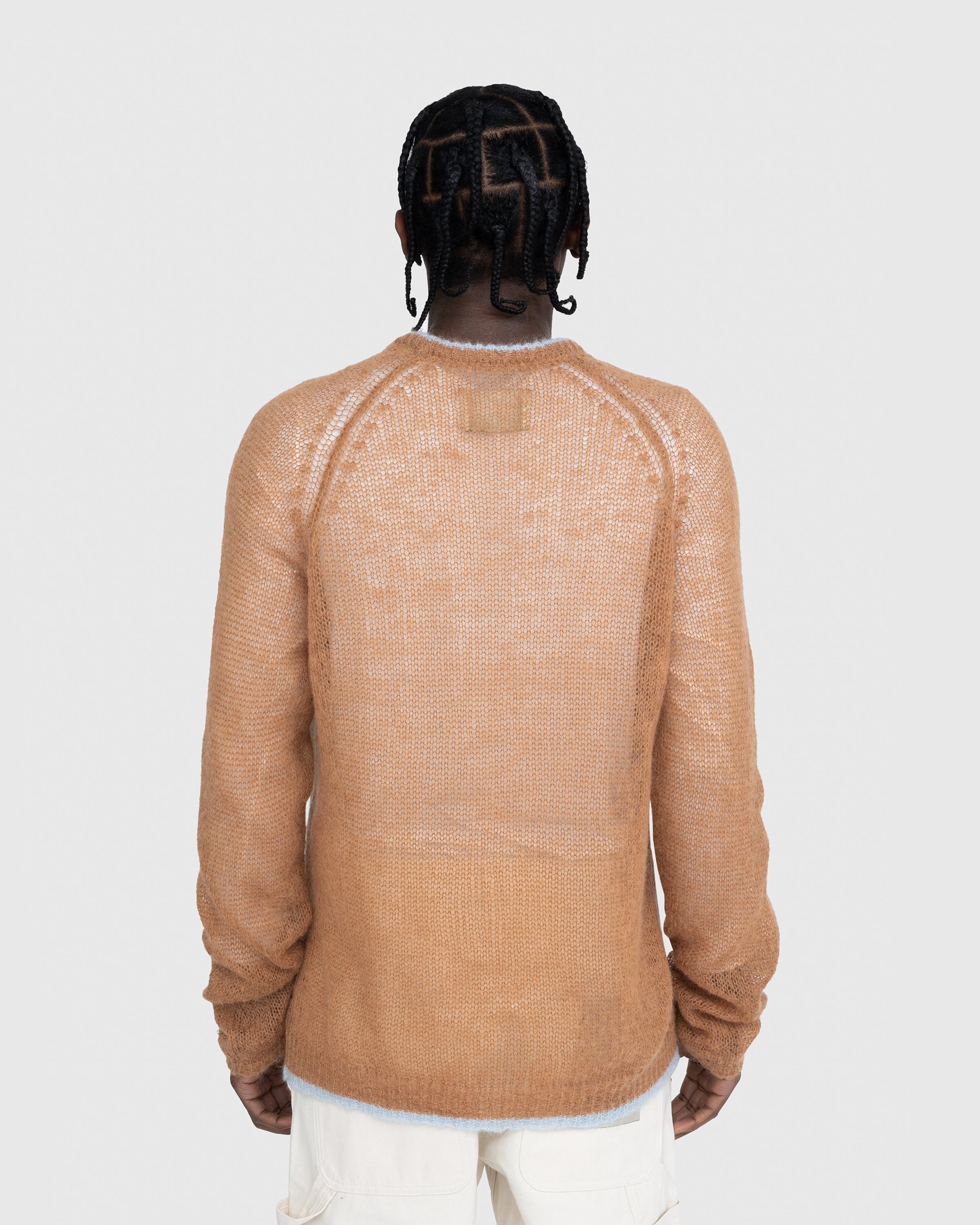 Highsnobiety - Crew Sweater Brown/Light Blue - Clothing - Brown - Image 3