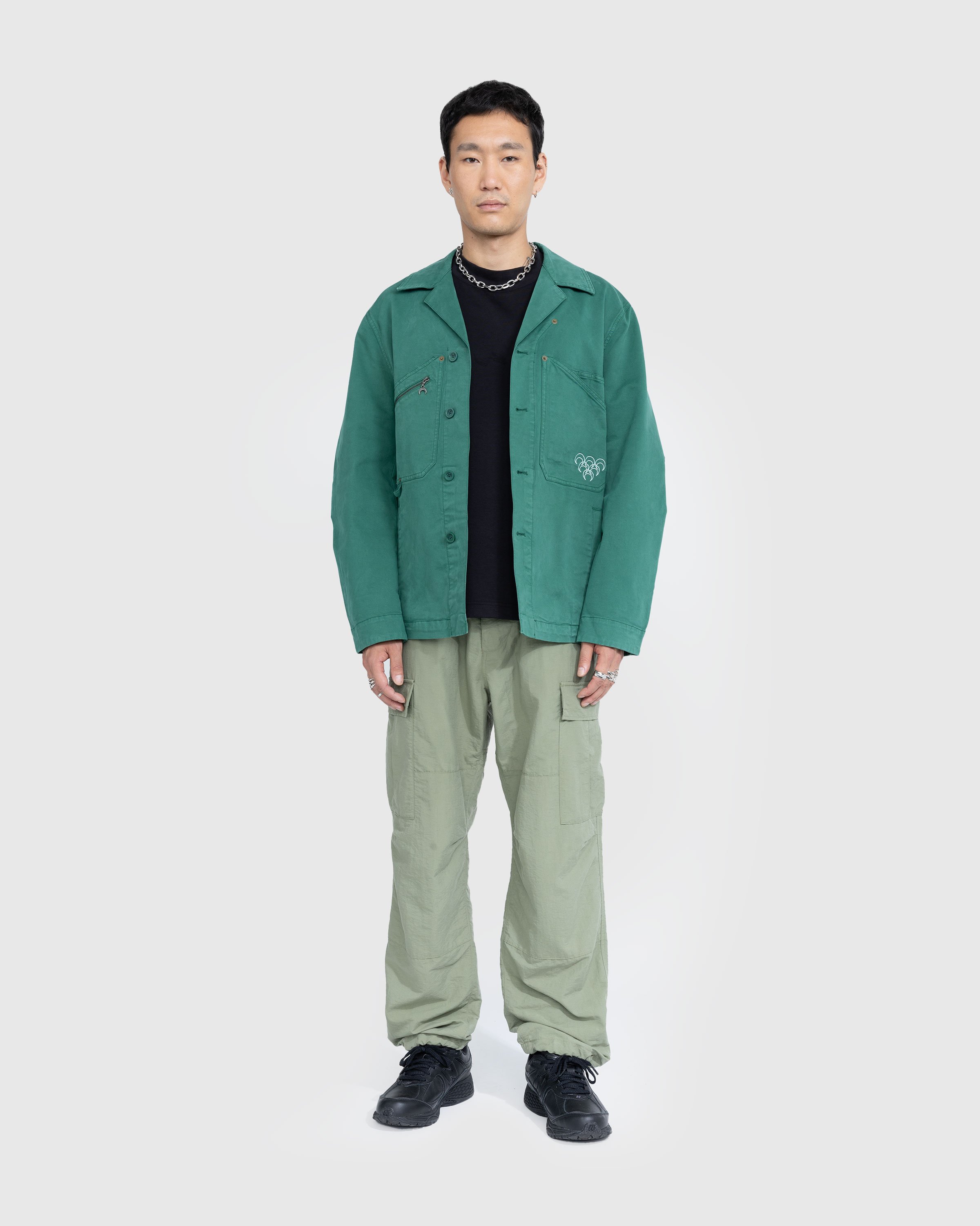 Marine Serre - Workwear Jacket Evergreen - Clothing - Green - Image 3