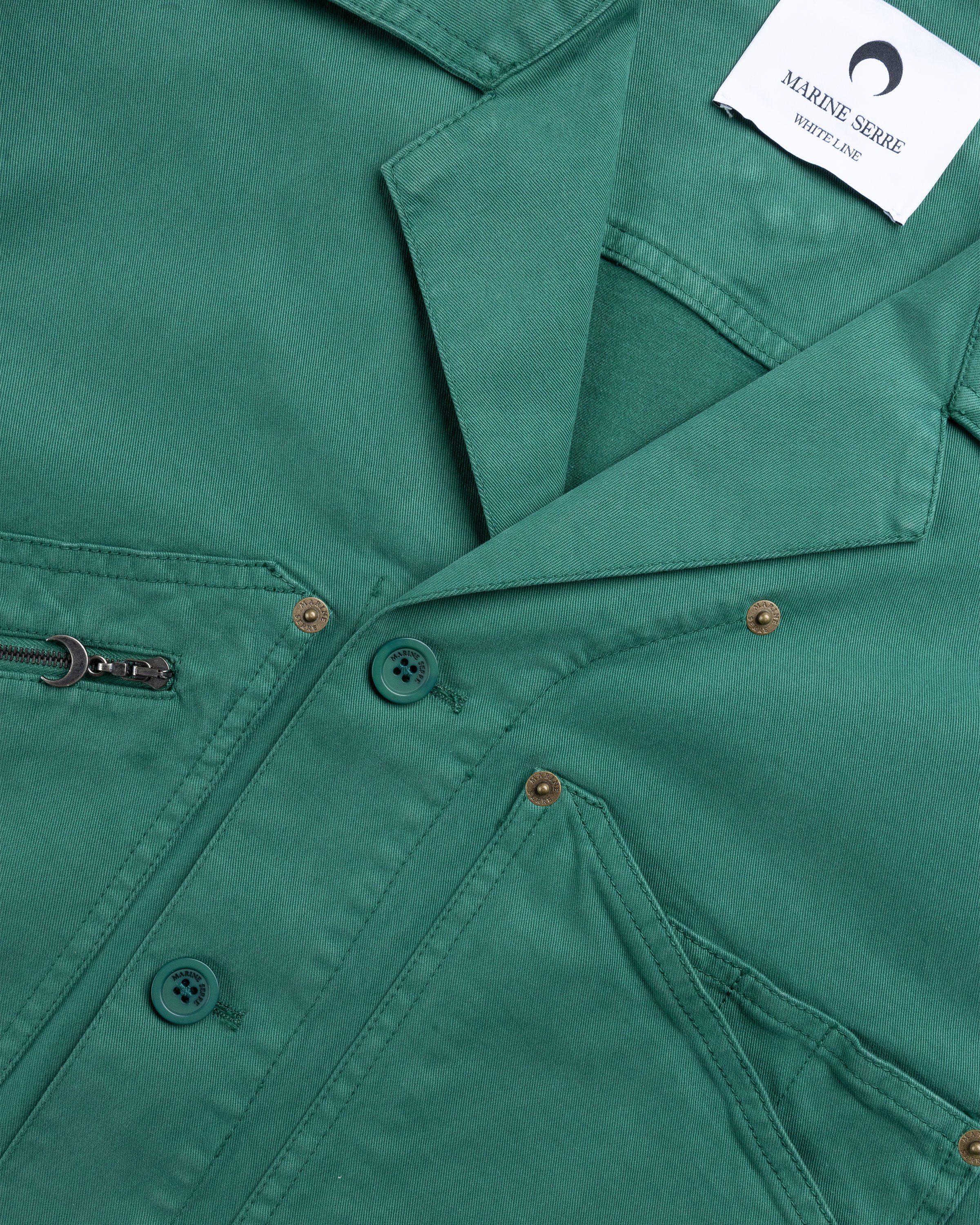 Marine Serre - Workwear Jacket Evergreen - Clothing - Green - Image 5