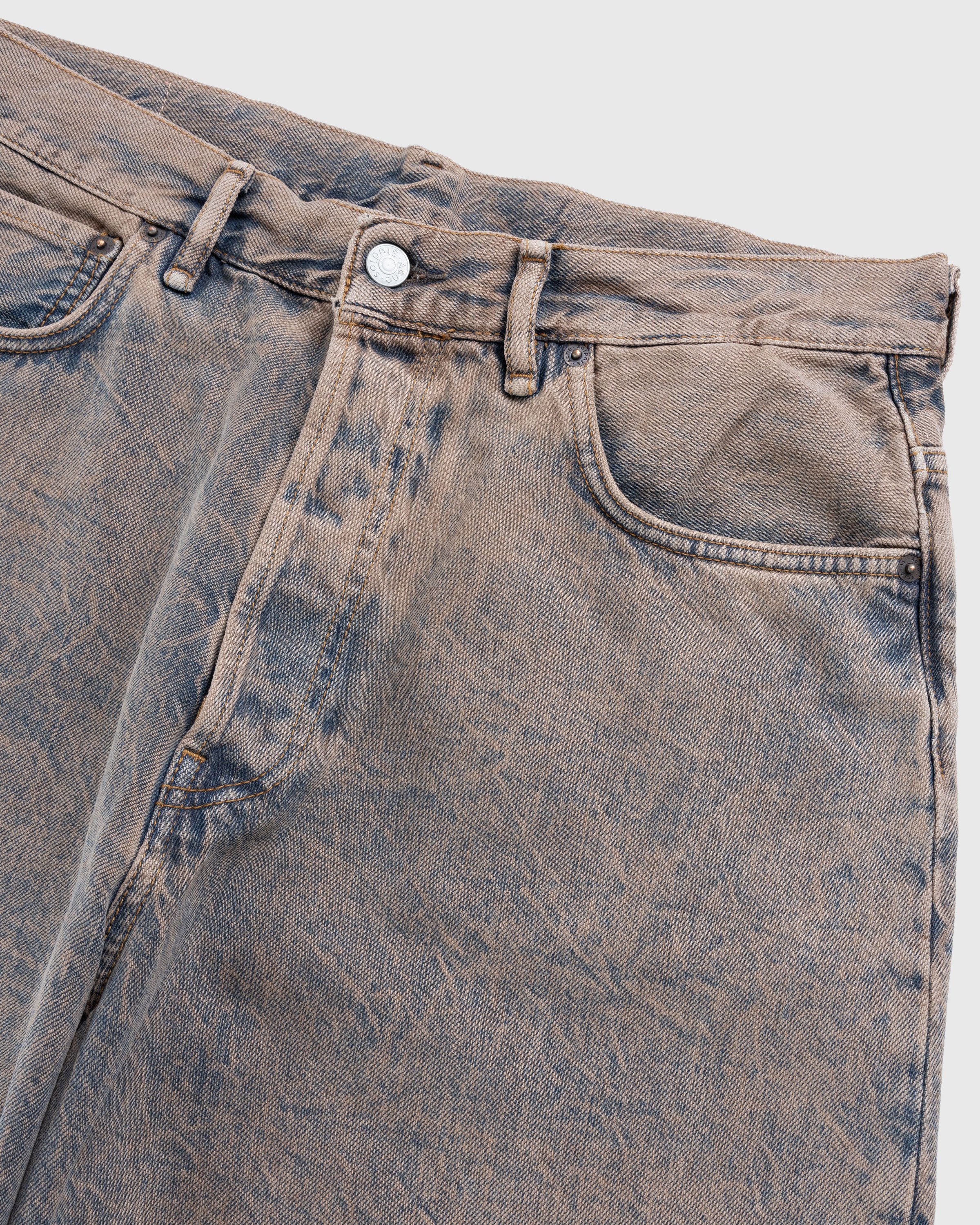 Acne Studios - Loose Fit Denim Shorts Light Pink/Grey - Clothing - Multi - Image 5