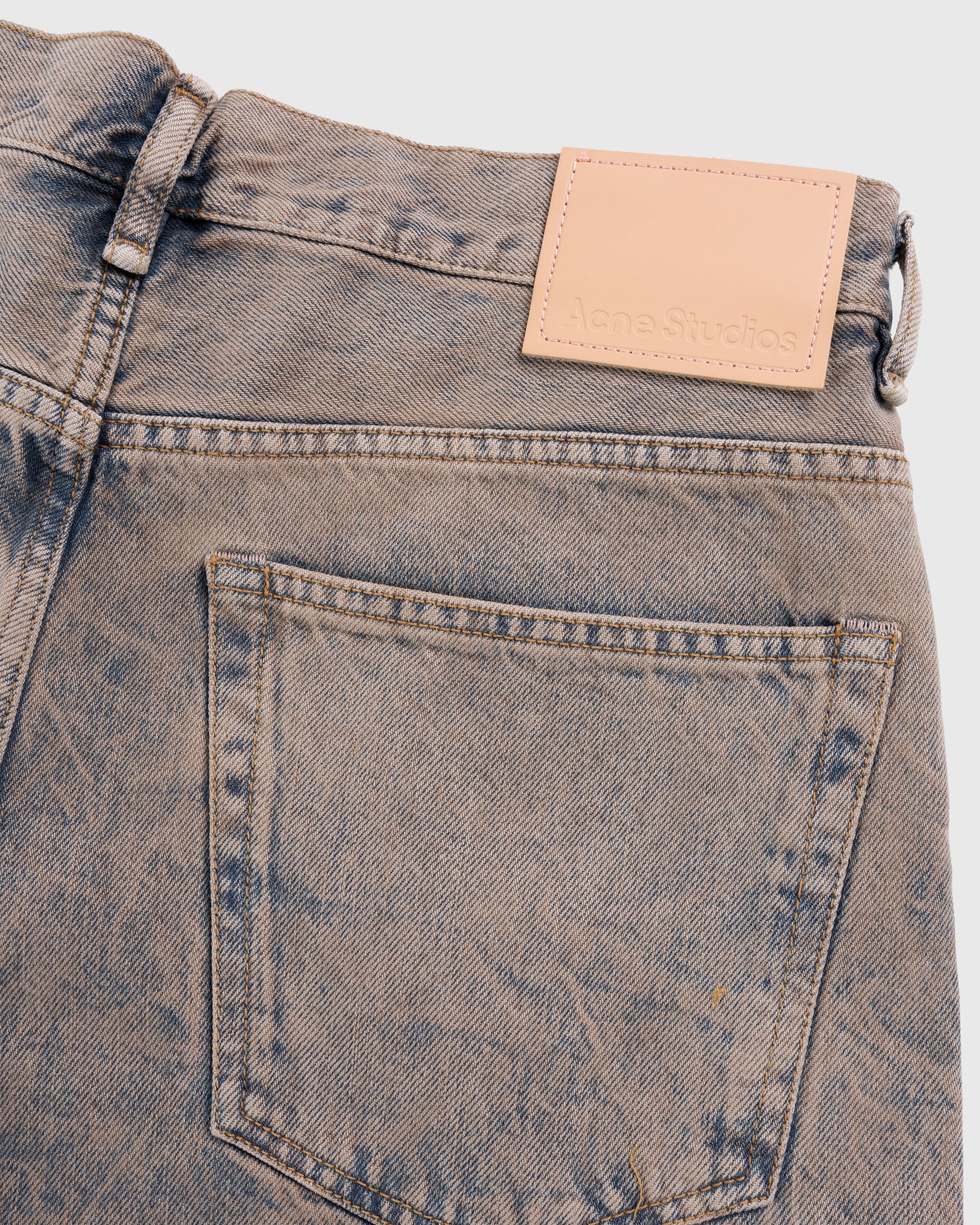 Acne Studios - Loose Fit Denim Shorts Light Pink/Grey - Clothing - Multi - Image 6