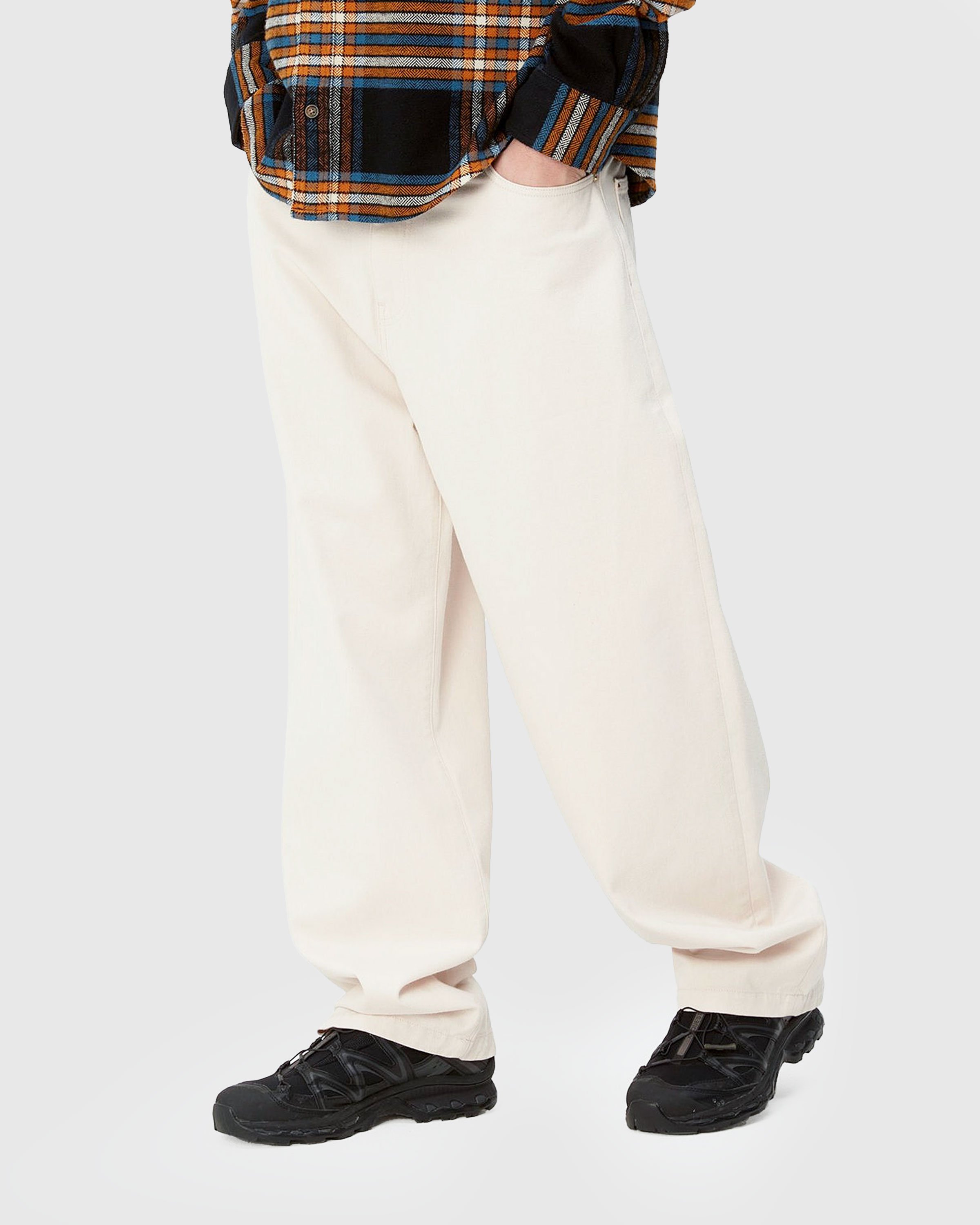 Carhartt WIP - Derby Pant Natural/Rinsed - Clothing - Beige - Image 2