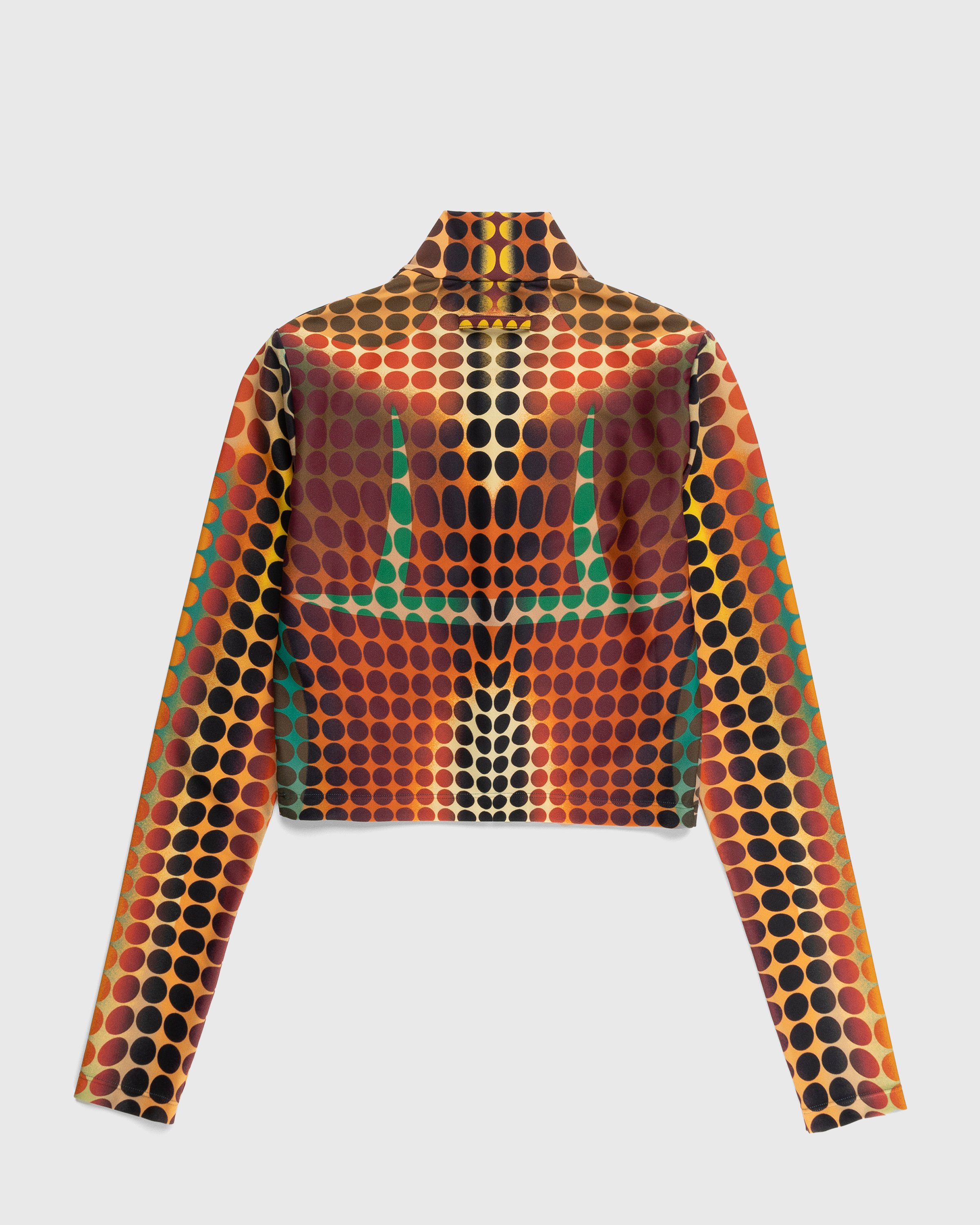 Jean Paul Gaultier - Zip High Neck Longsleeve Top Orange - Clothing - Orange - Image 2