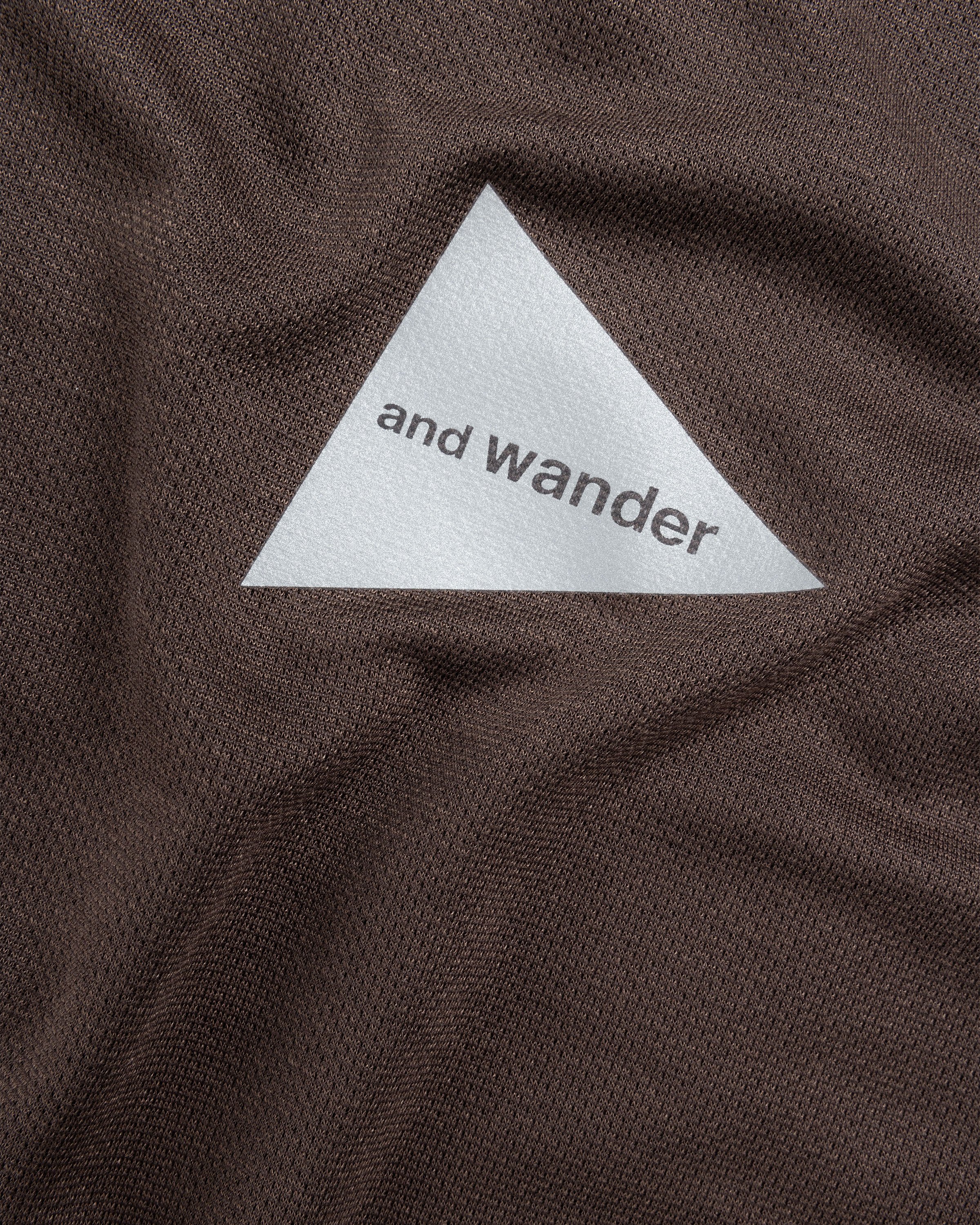 And Wander - Power Dry Jersey Raglan Long-Sleeve T-Shirt Brown - Clothing - Brown - Image 6