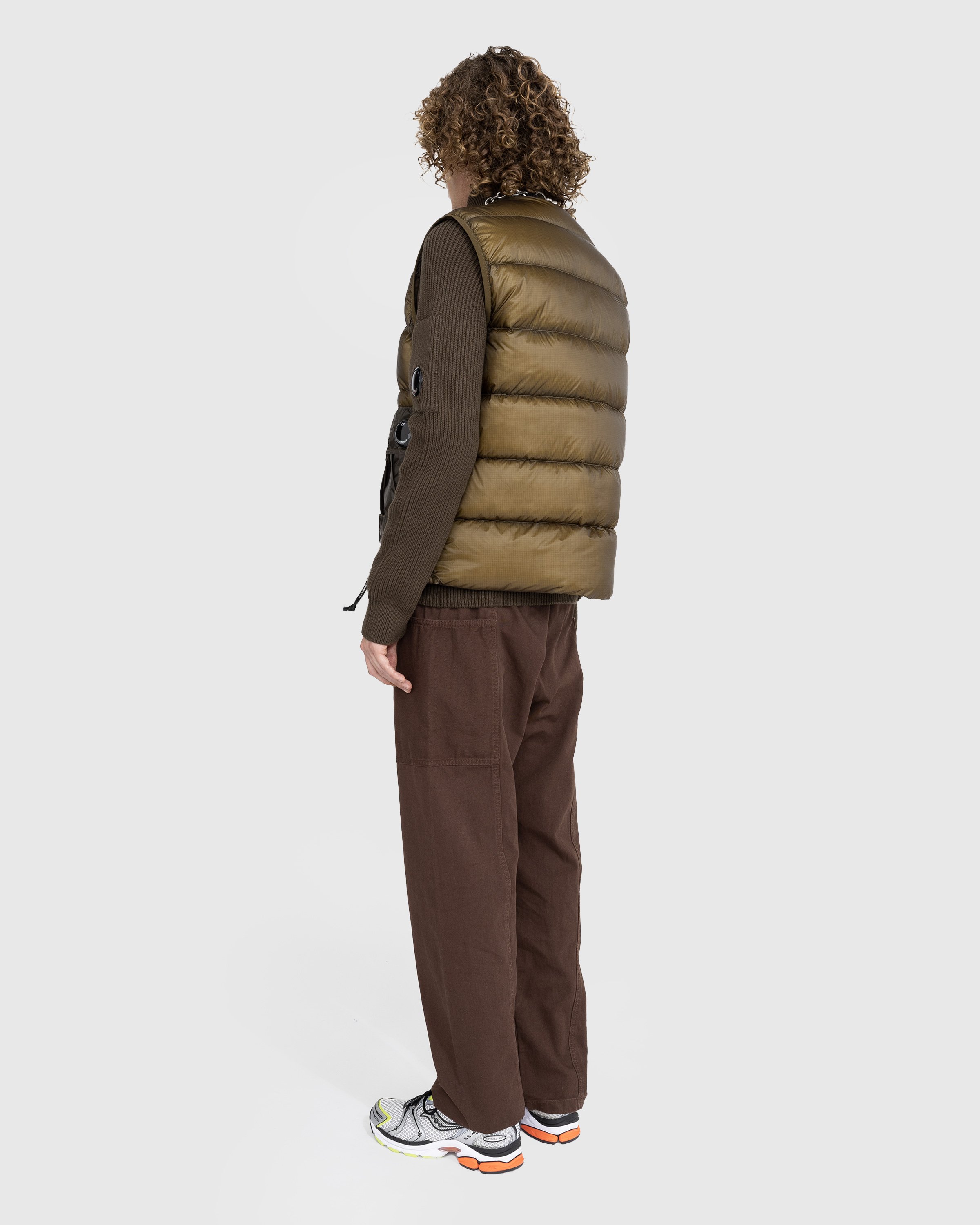 C.P. Company - Quilted Zip Vest Butternut - Clothing - Green - Image 3