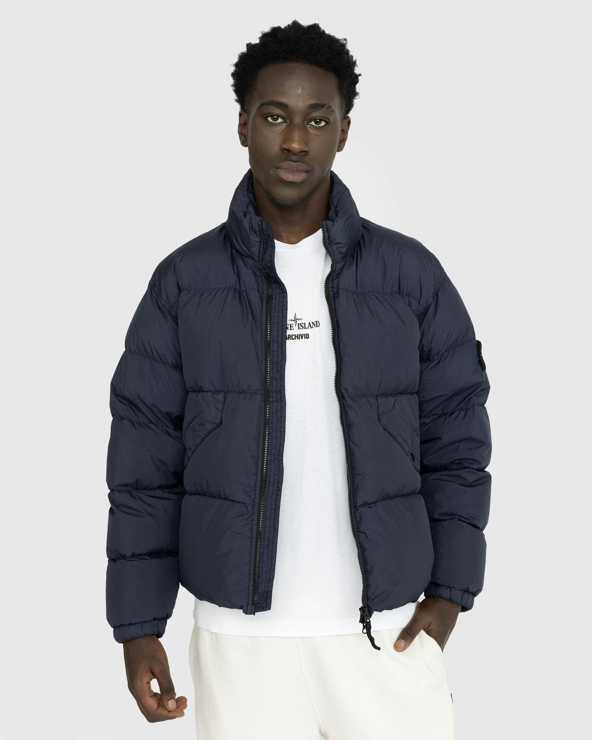 Stone Island - Garment-Dyed Recycled Nylon Down Jacket Navy Blue - Clothing - Blue - Image 2