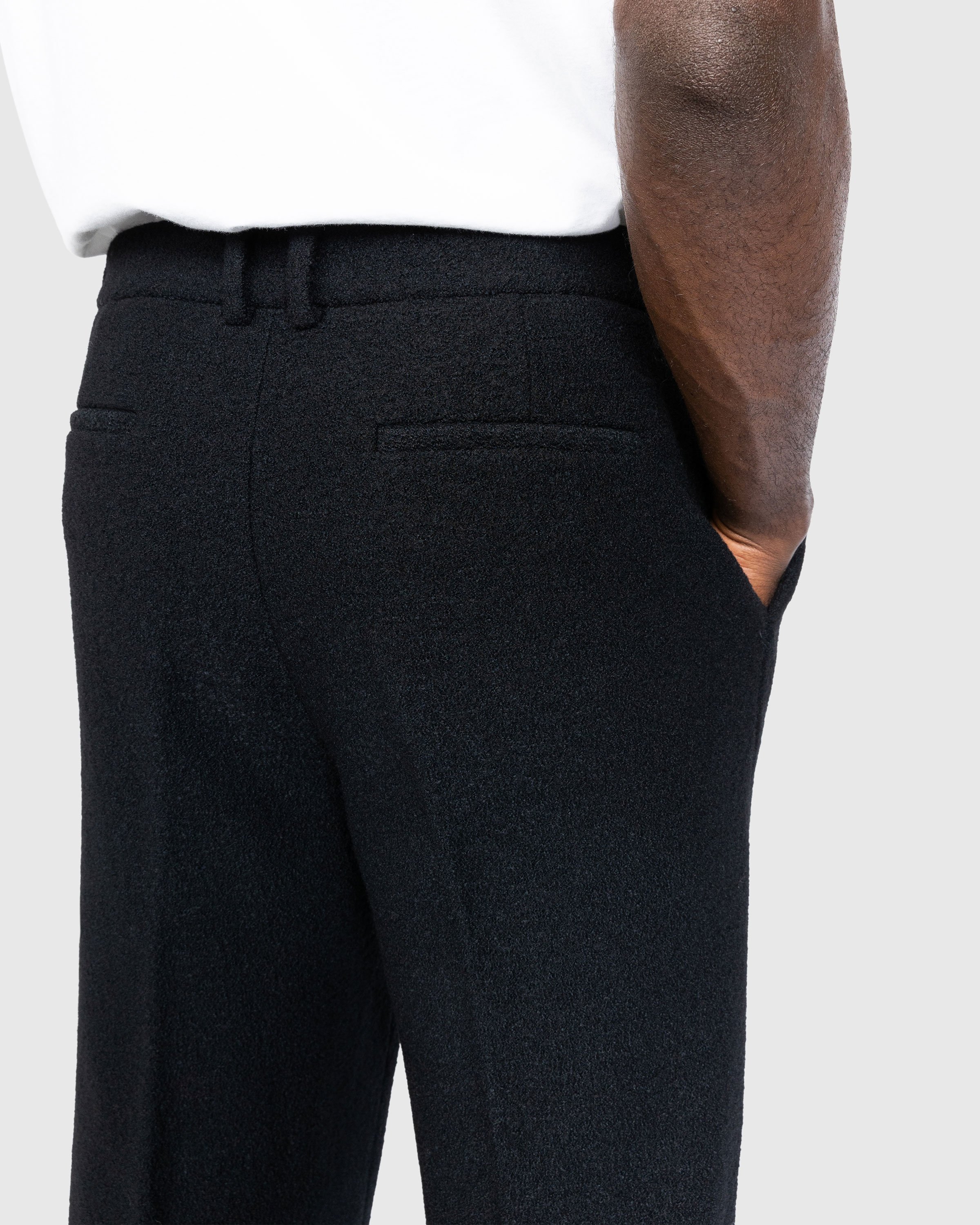 Trussardi - Boucle Jersey Trousers Black - Clothing - Black - Image 5