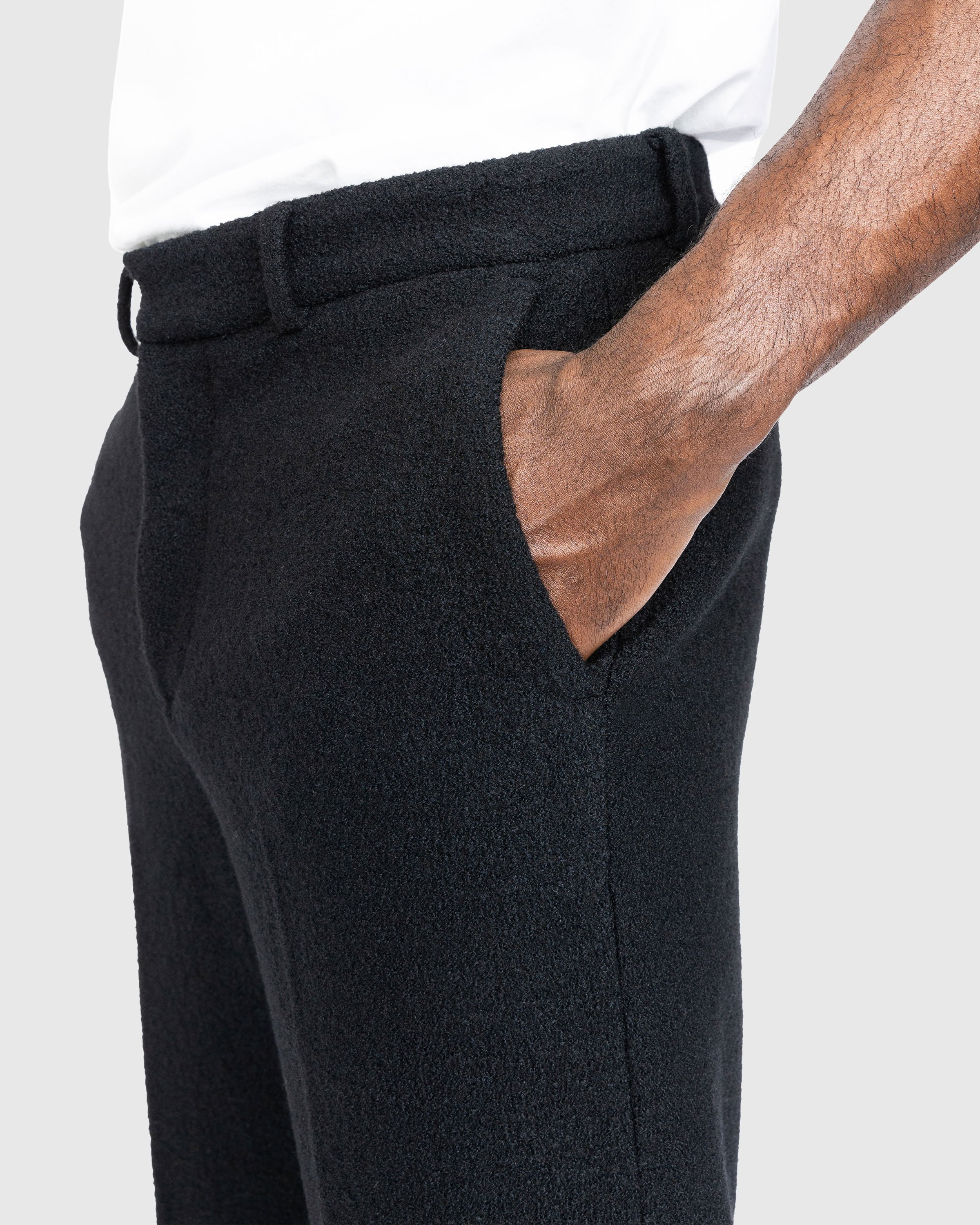 Trussardi - Boucle Jersey Trousers Black - Clothing - Black - Image 6