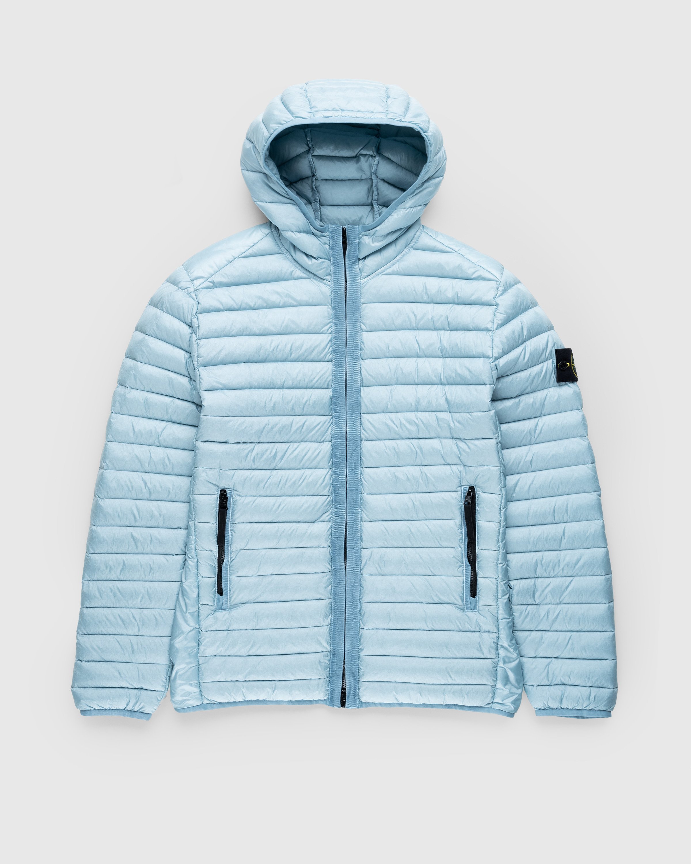 Stone Island - Packable Recycled Nylon Down Jacket Sky Blue - Clothing - Blue - Image 1