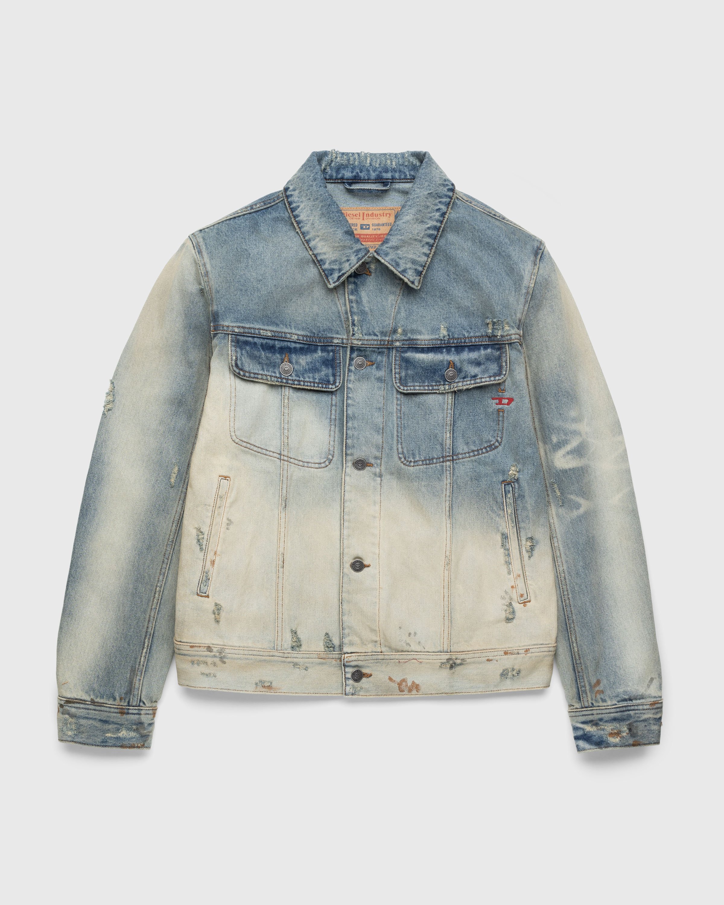 Diesel - D-Barcy Trucker Jacket Blue - Clothing - Blue - Image 1