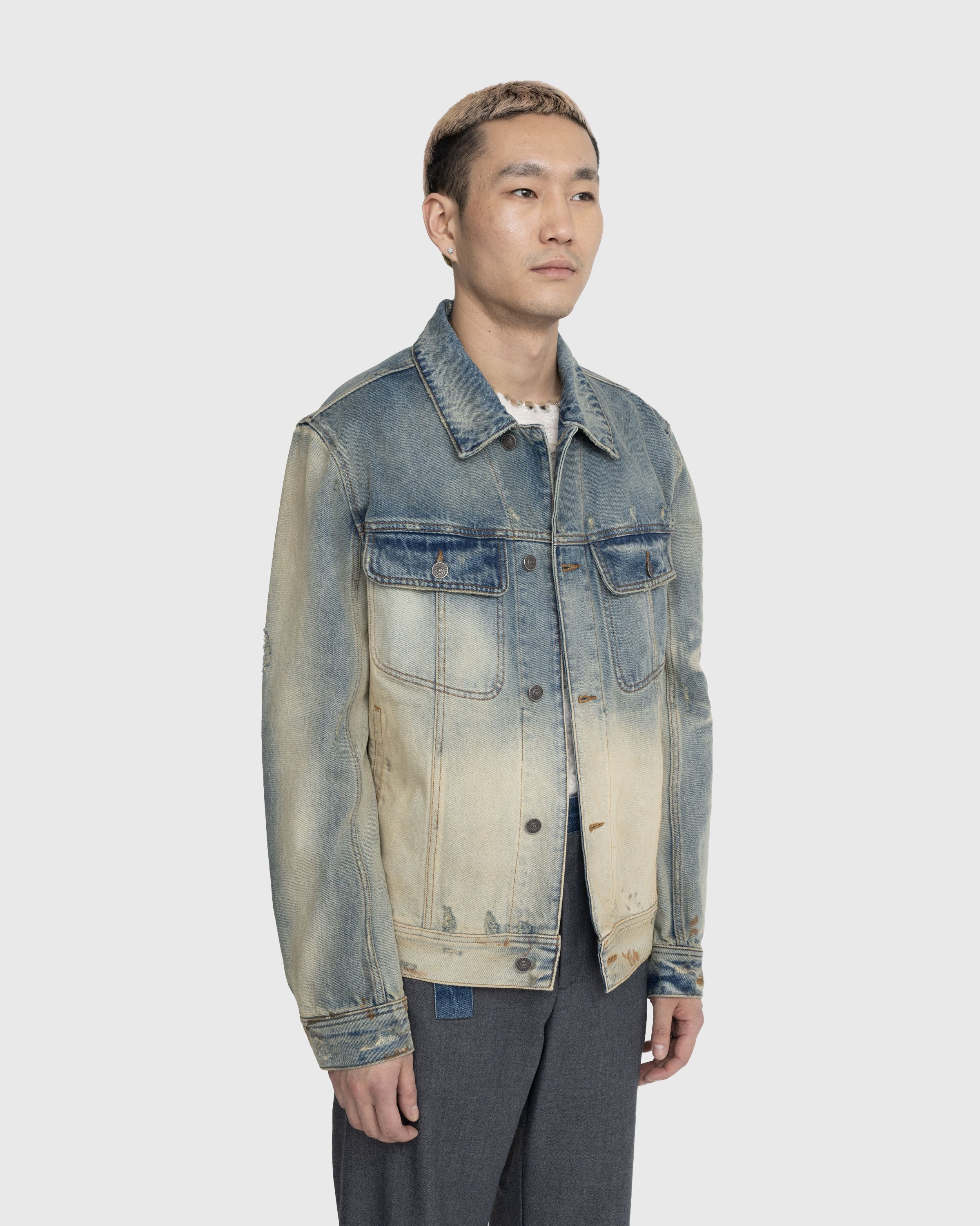 Diesel - D-Barcy Trucker Jacket Blue - Clothing - Blue - Image 4