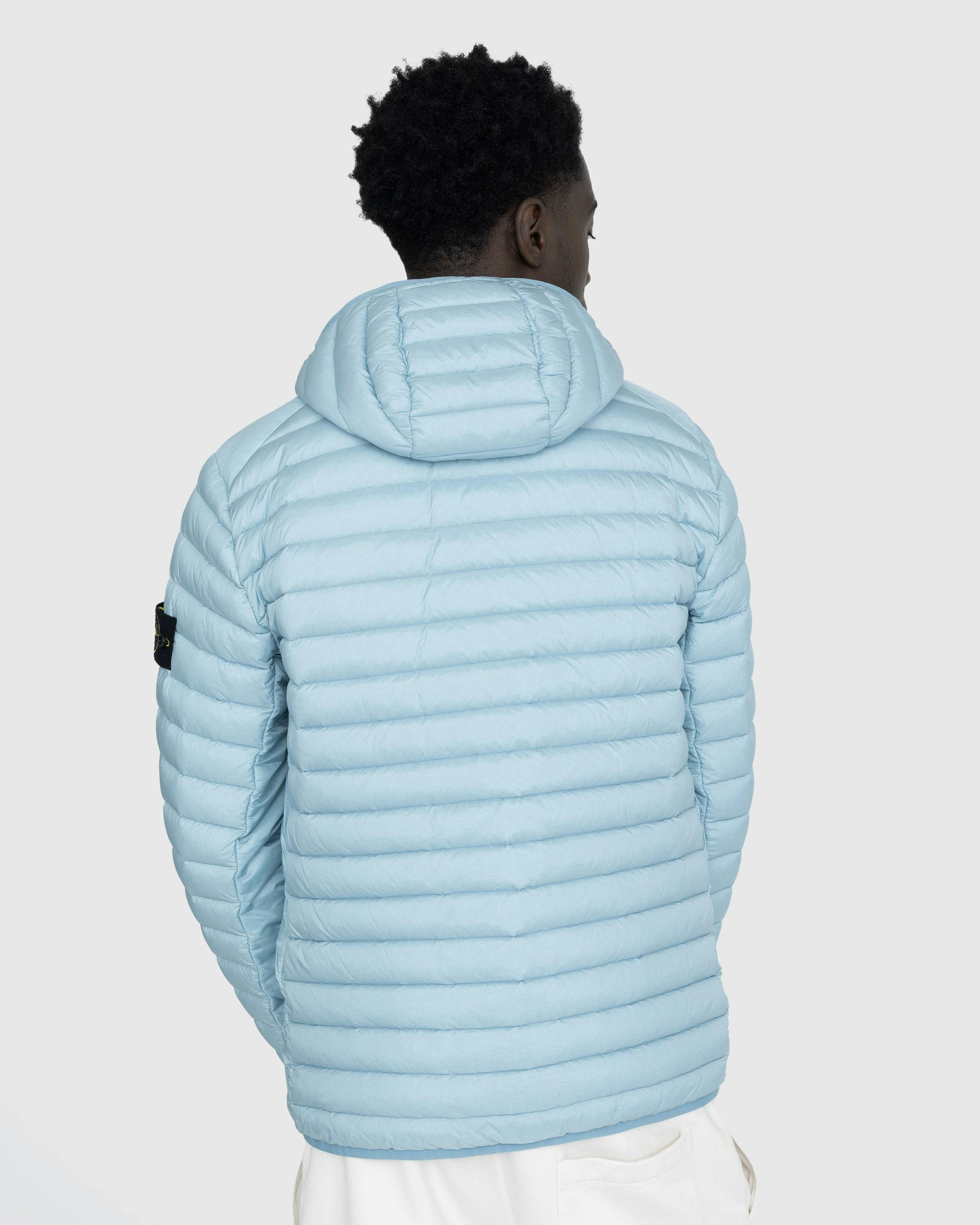 Stone Island - Packable Recycled Nylon Down Jacket Sky Blue - Clothing - Blue - Image 3