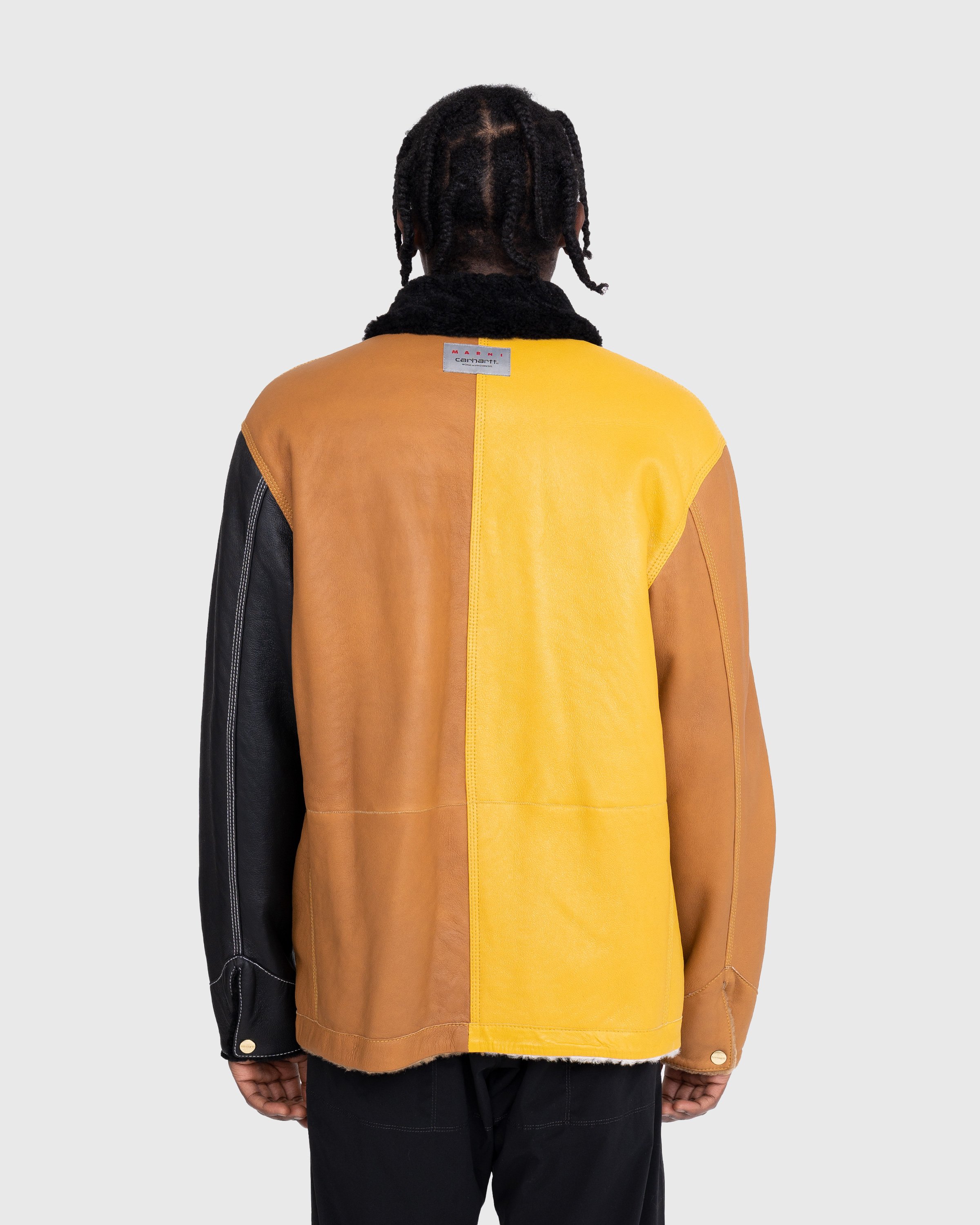 Marni x Carhartt WIP - Reversible Shearling Jacket Brown - Clothing - Brown - Image 9