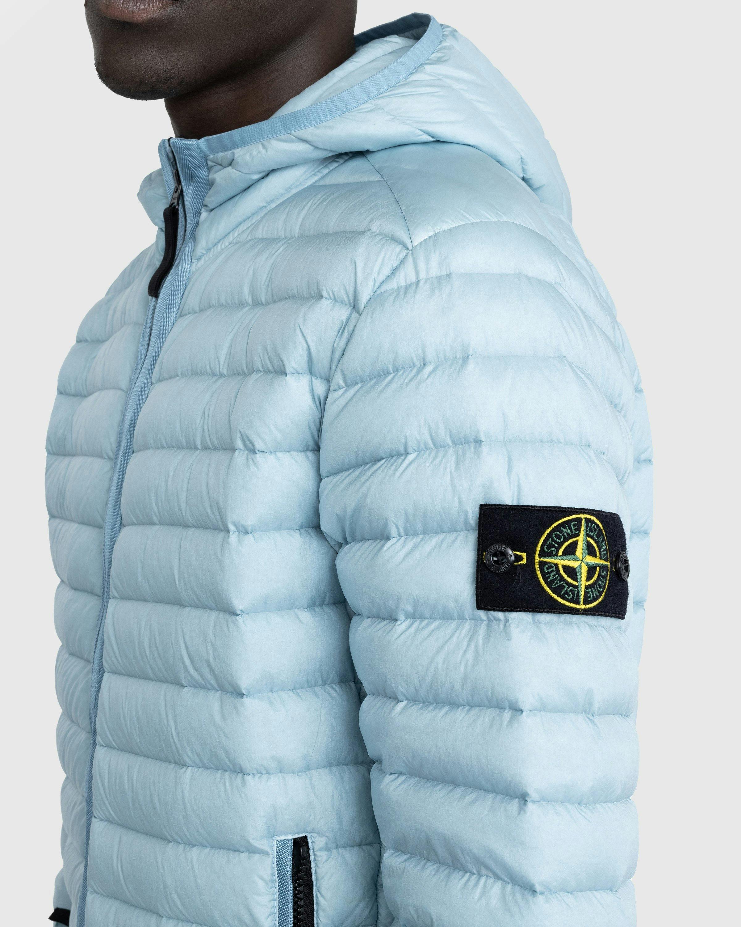 Stone Island - Packable Recycled Nylon Down Jacket Sky Blue - Clothing - Blue - Image 4