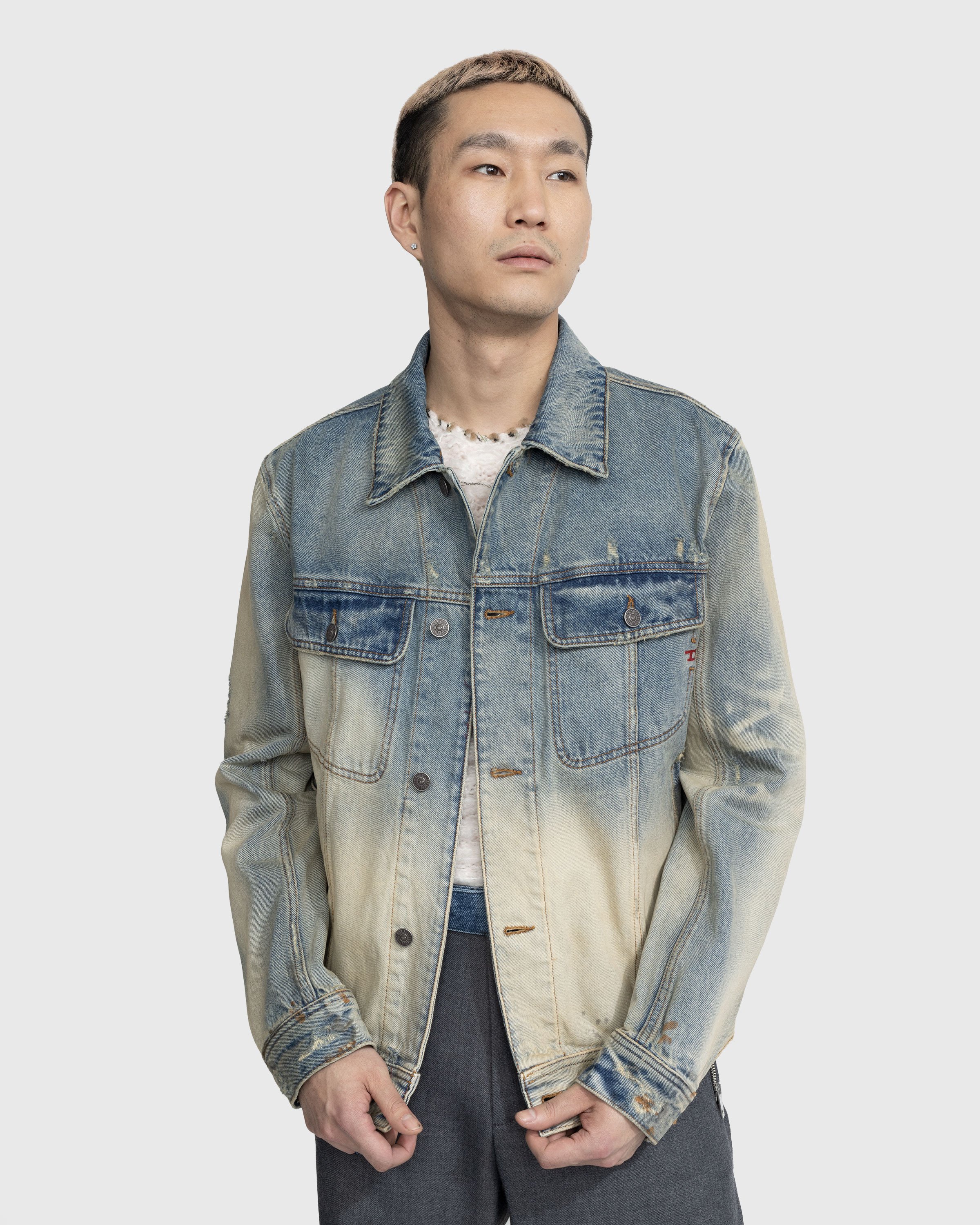 Diesel - D-Barcy Trucker Jacket Blue - Clothing - Blue - Image 6