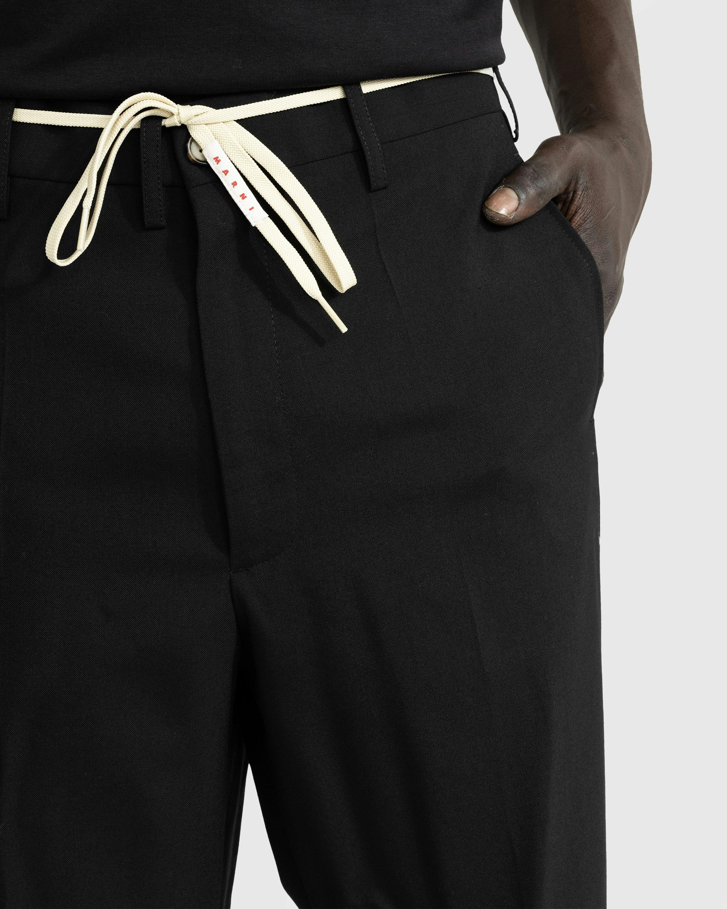 Marni - Wool Pant Black - Clothing - Black - Image 4