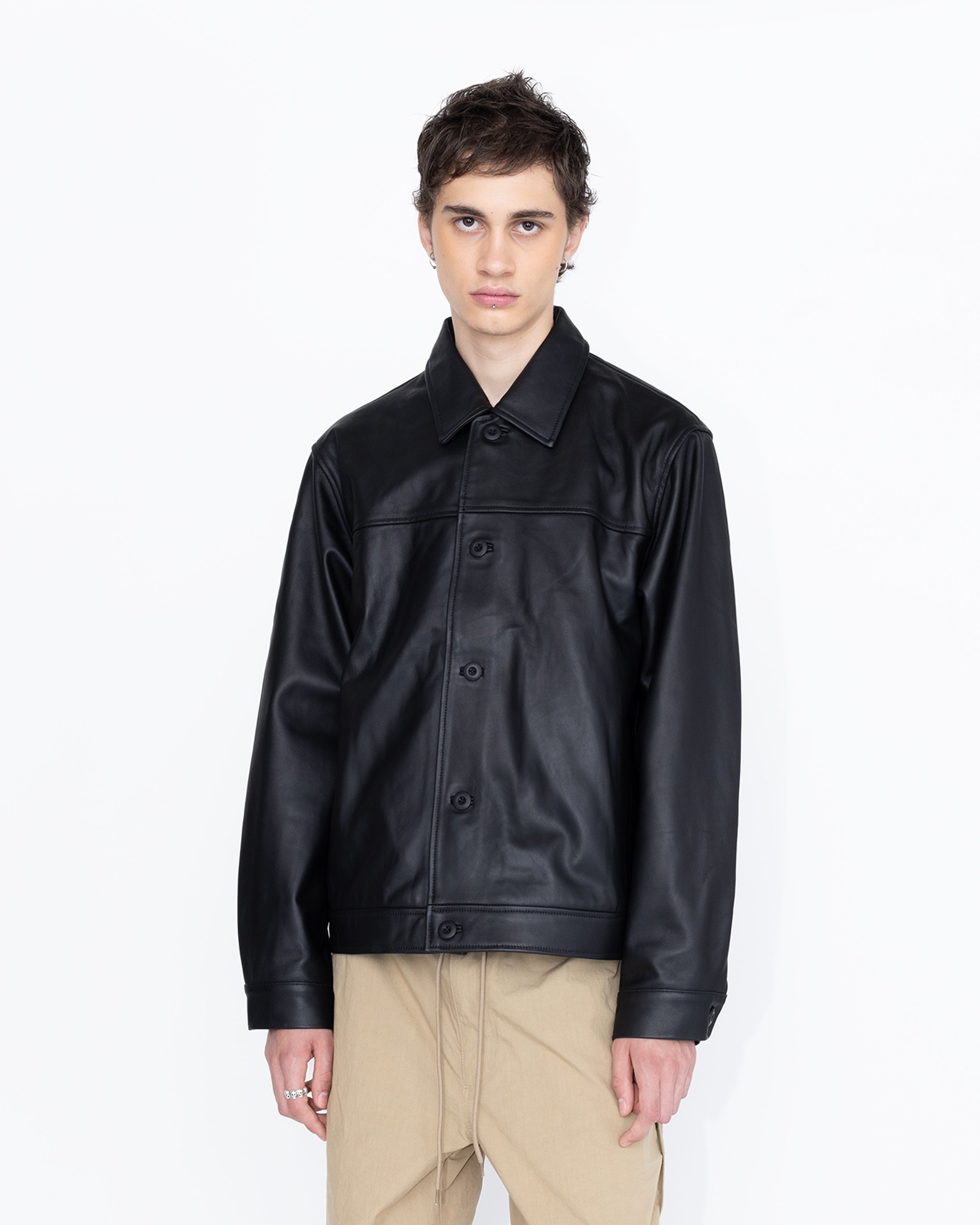 Highsnobiety HS05 - Leather Jacket Black - Clothing - Black - Image 3