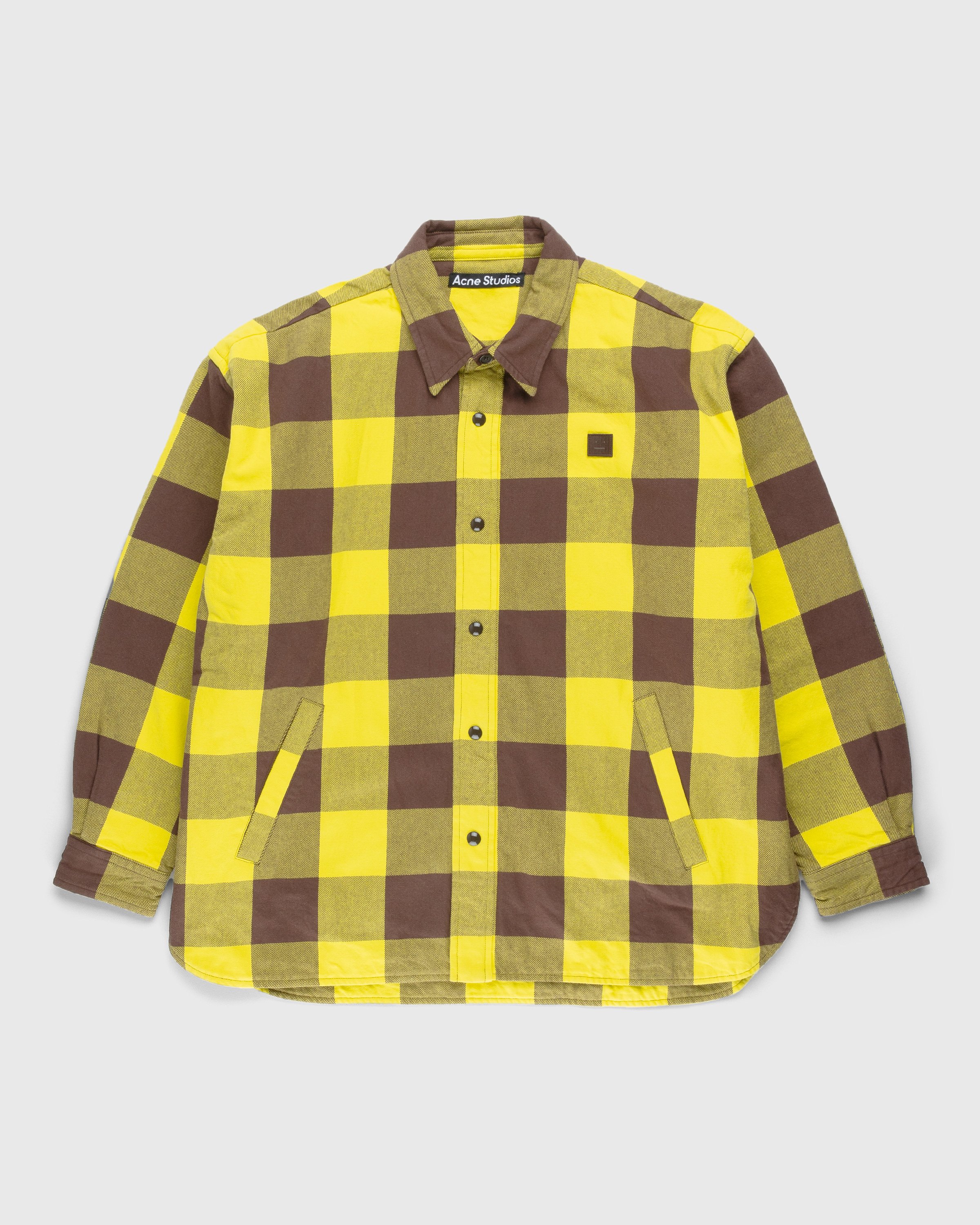 Acne Studios - Check Padded Overshirt - Clothing - Yellow - Image 1