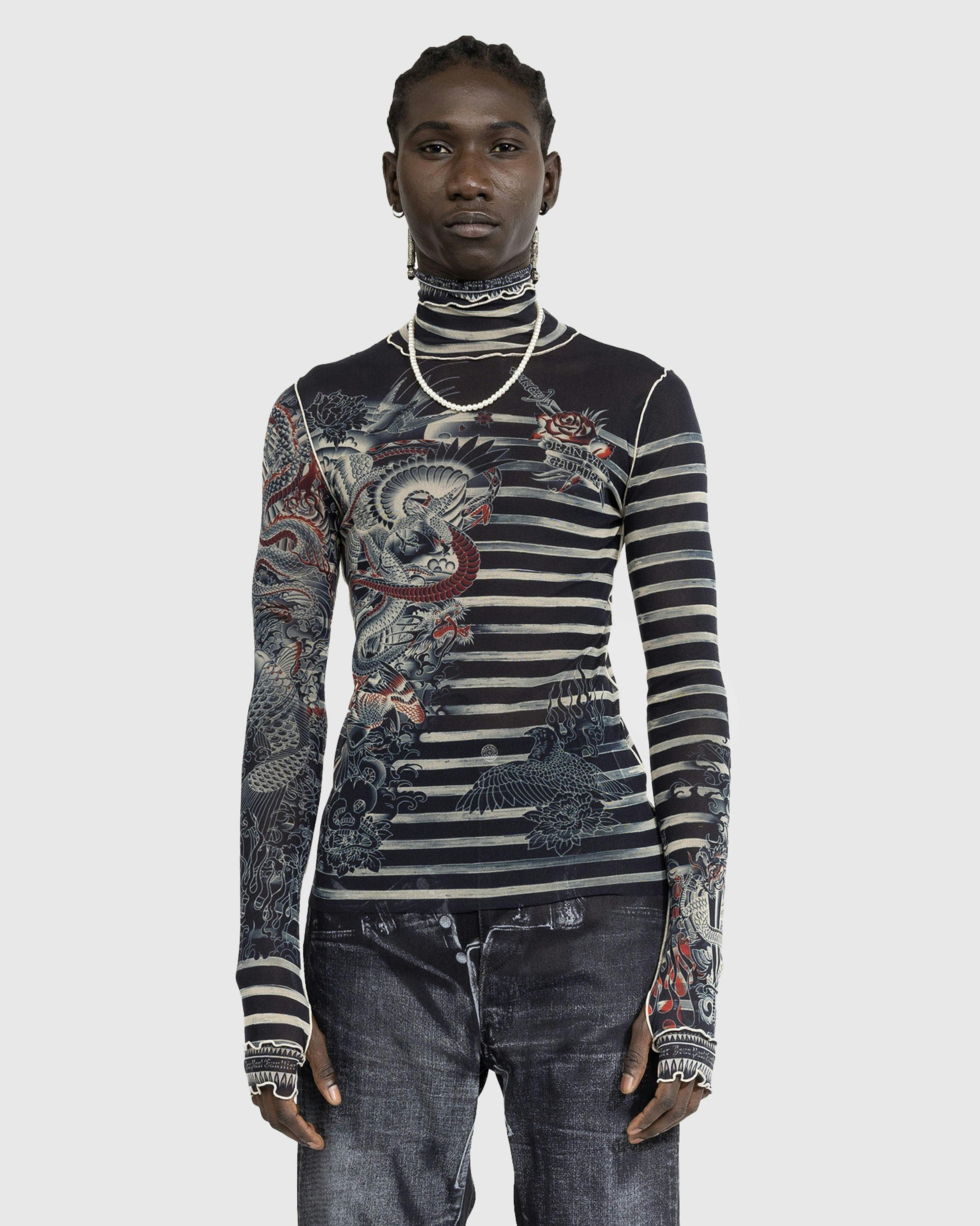 Jean Paul Gaultier - Sailor Tattoo Long-Sleeve Navy/Beige - Clothing - Blue - Image 2