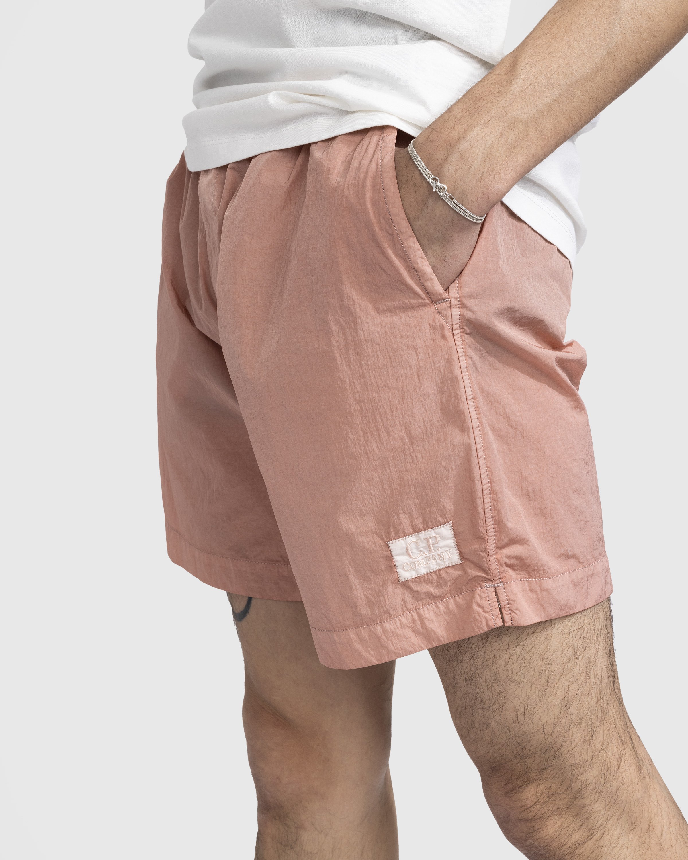 C.P. Company - Eco-Chrome Swim Shorts Pink - Clothing - Pink - Image 4