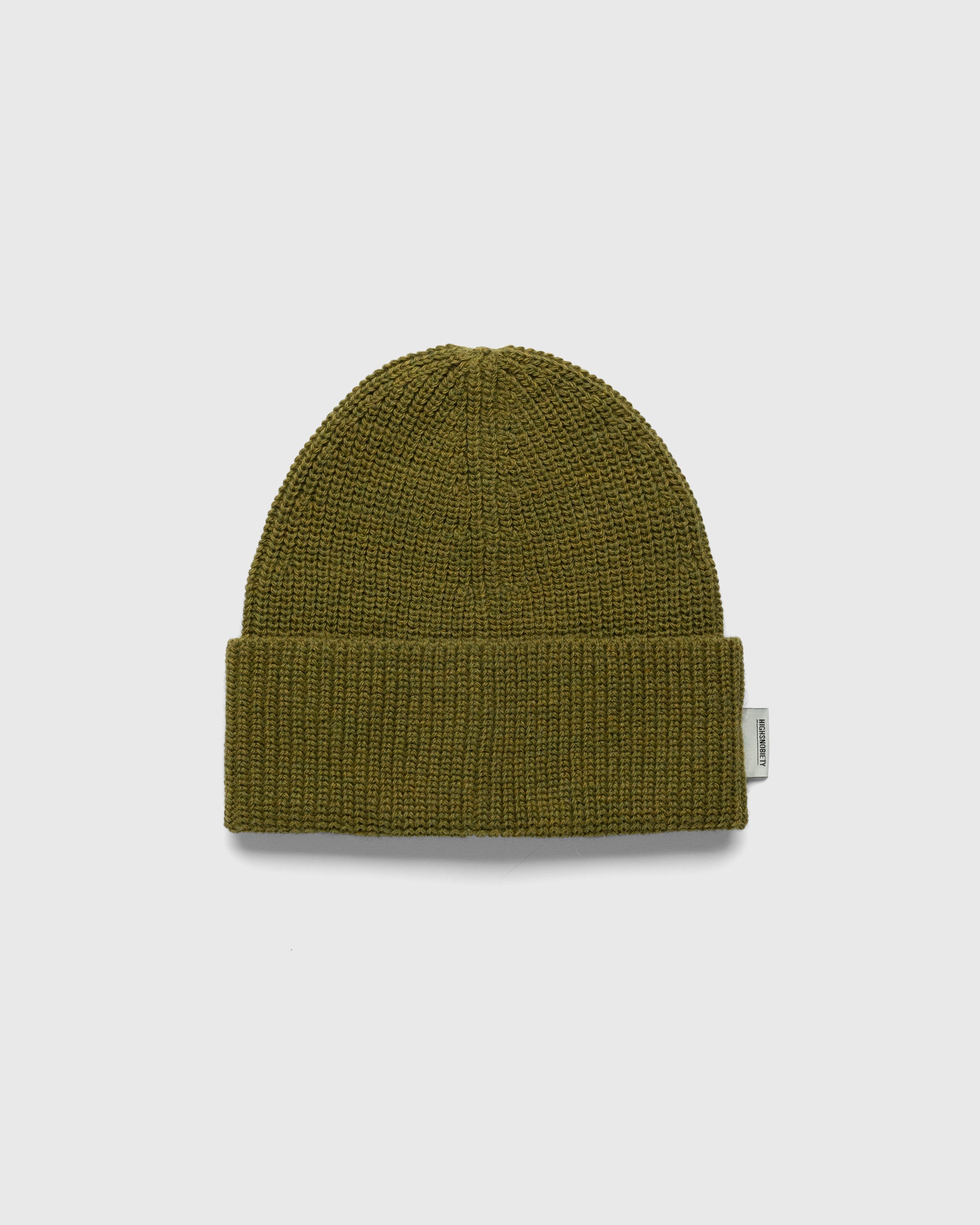 Highsnobiety - Knitted Beanie Green - Accessories - Green - Image 1