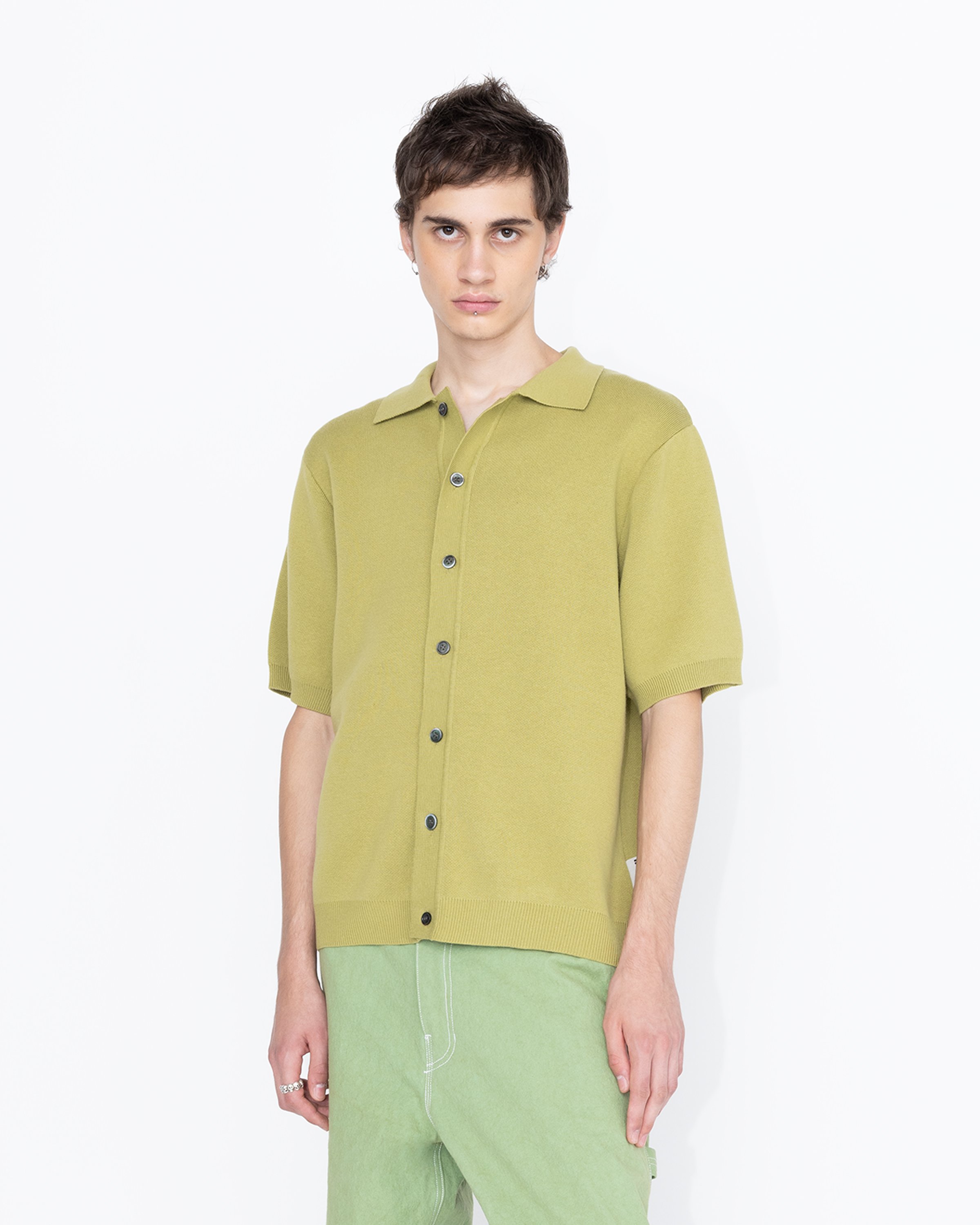 Highsnobiety HS05 - Cotton Knit Shirt Green - Clothing - Green - Image 3