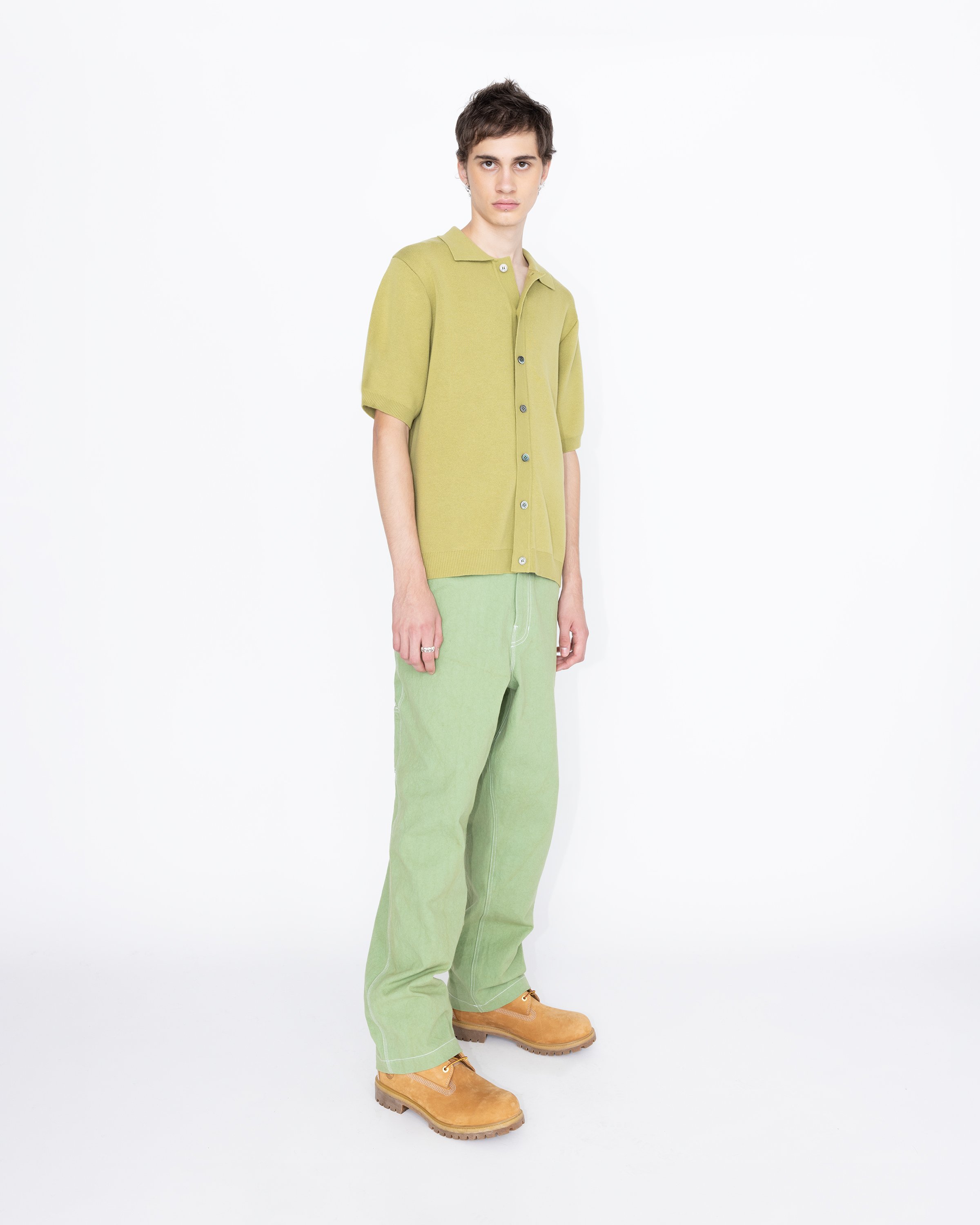 Highsnobiety HS05 - Cotton Knit Shirt Green - Clothing - Green - Image 4