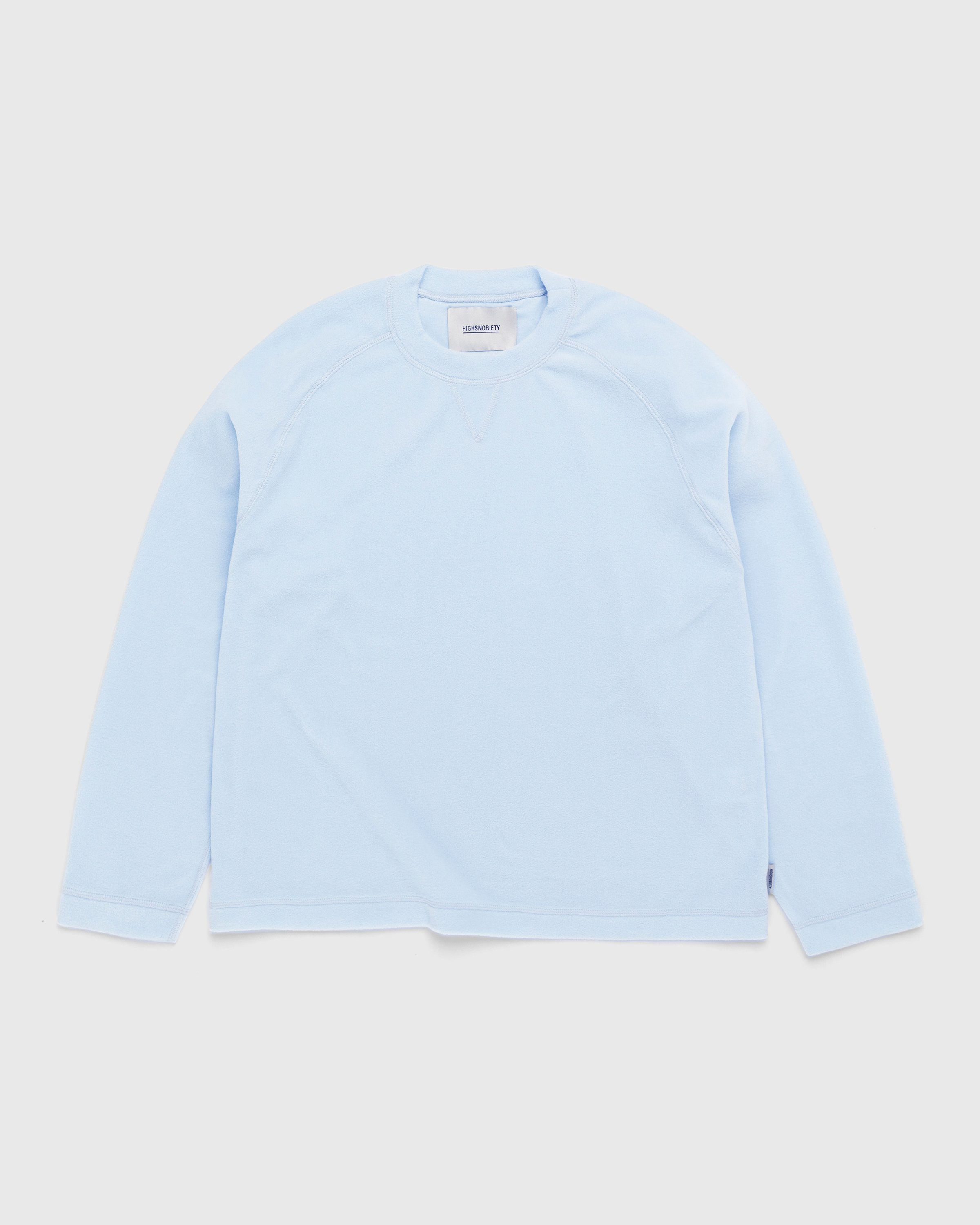 Highsnobiety - Polar Fleece Raglan Sweater Baby Blue - Clothing - Blue - Image 1