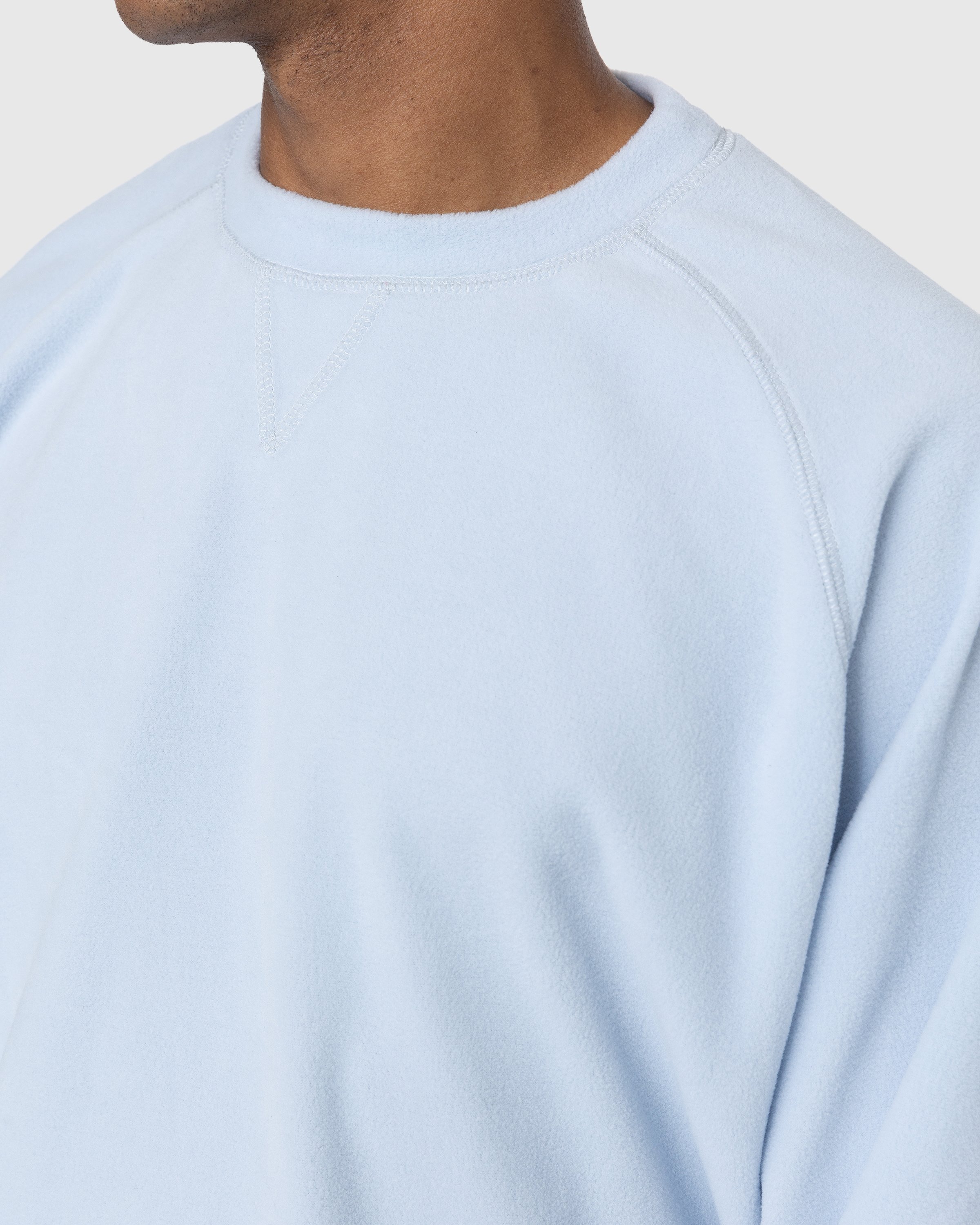 Highsnobiety - Polar Fleece Raglan Sweater Baby Blue - Clothing - Blue - Image 6