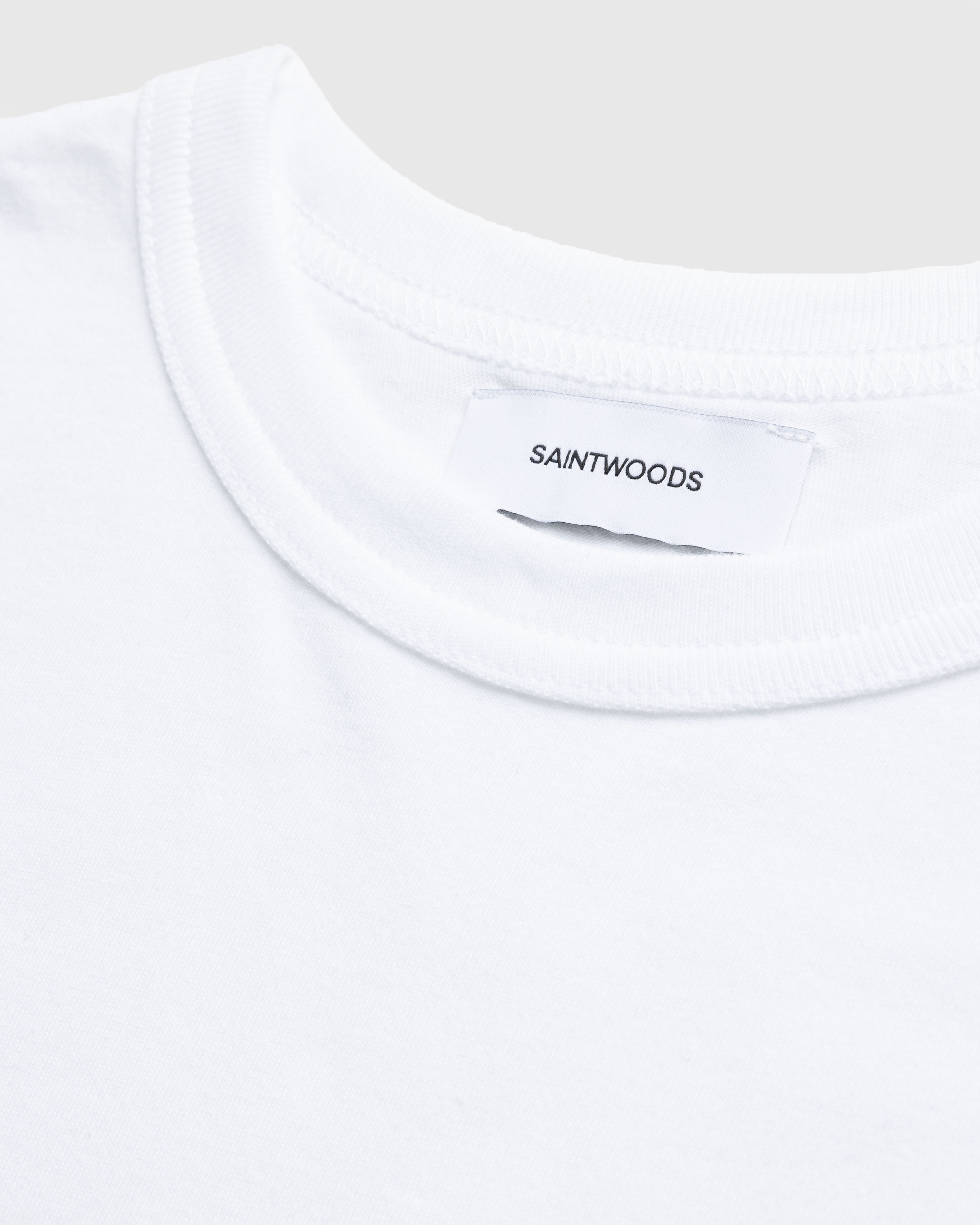 Saintwoods - Big Joke Tee White - Clothing - White - Image 7