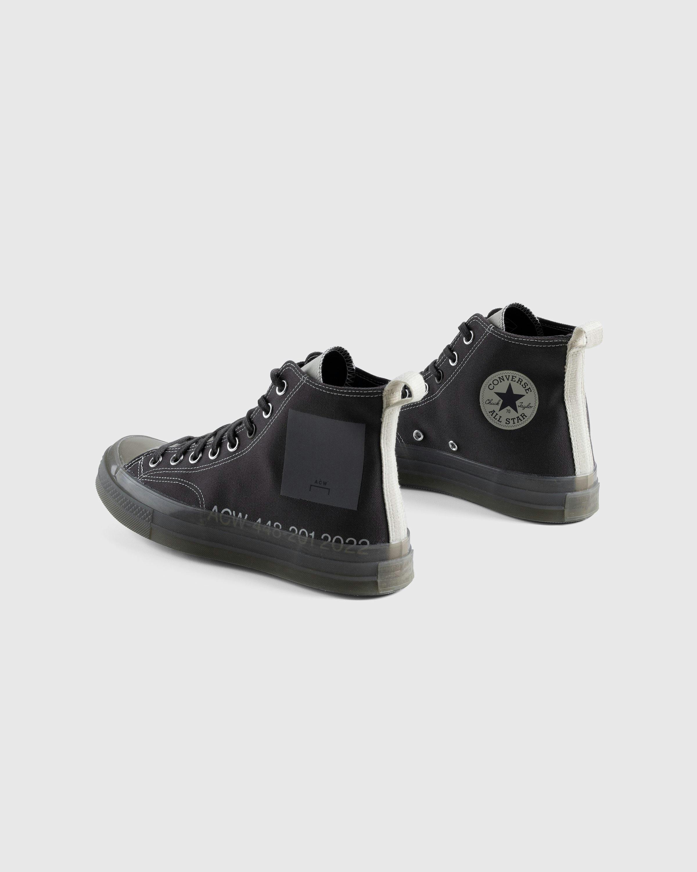 Converse x A-Cold-Wall* - Chuck 70 Hi Pavement/Silver Birch - Footwear - Black - Image 3