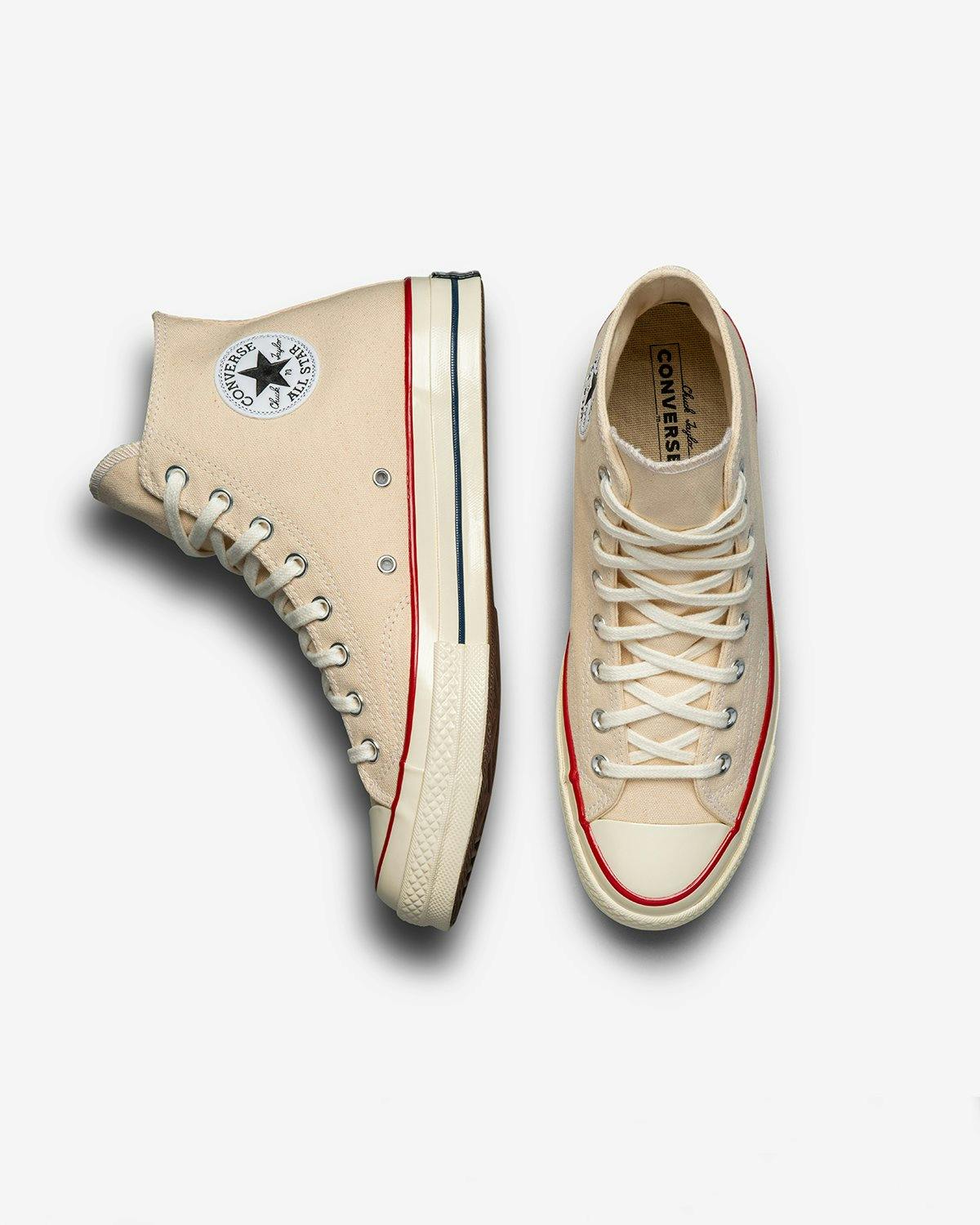 Converse - Chuck 70 Hi Parchment/Garnet/Egret - Footwear - White - Image 2