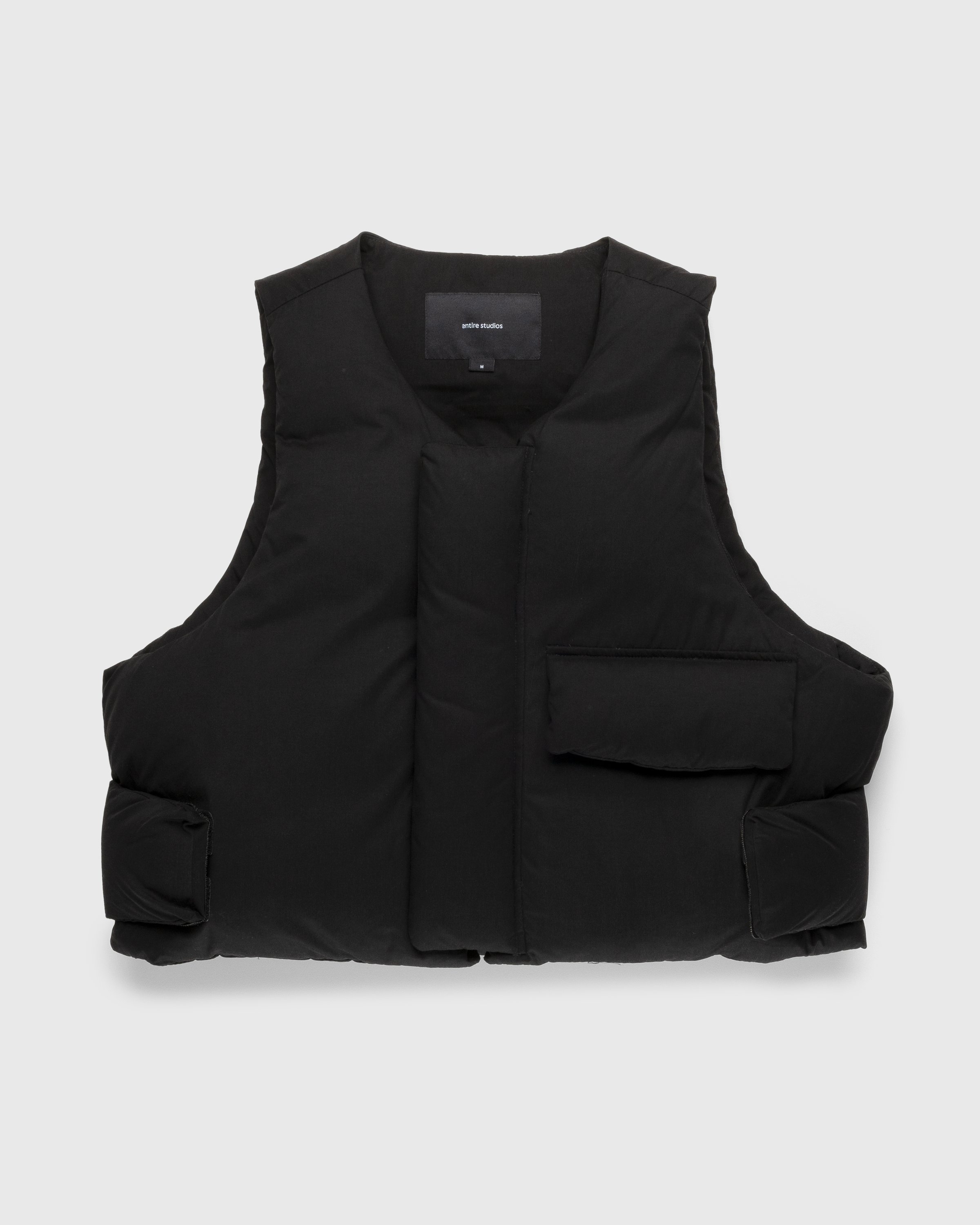 Entire Studios - Pillow Vest Soot - Clothing - Black - Image 1