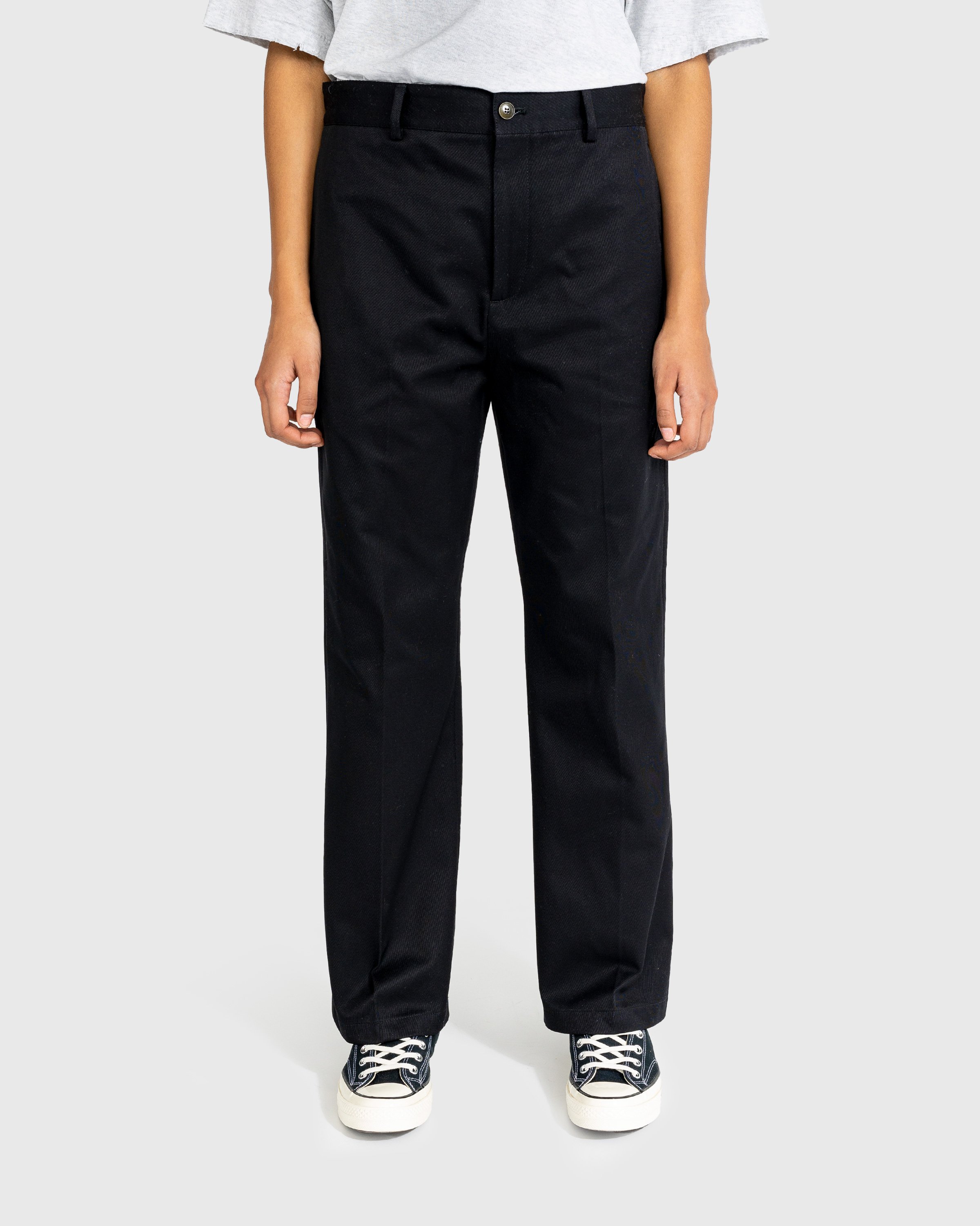 Acne Studios - Wool Blend Tailored Trousers Black - Clothing - Black - Image 2