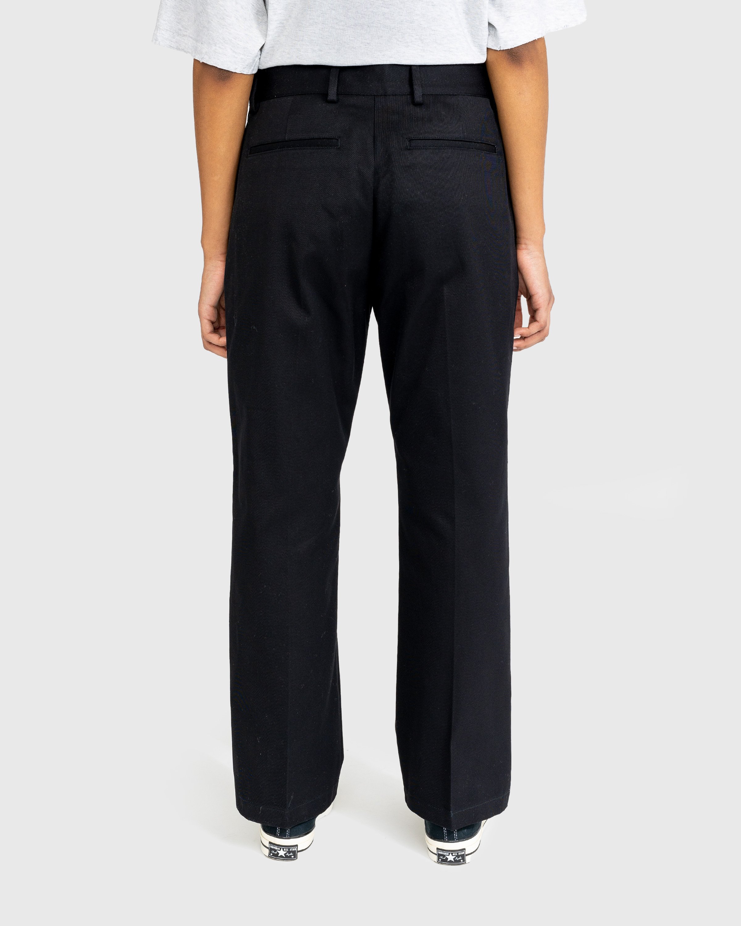 Acne Studios - Wool Blend Tailored Trousers Black - Clothing - Black - Image 3