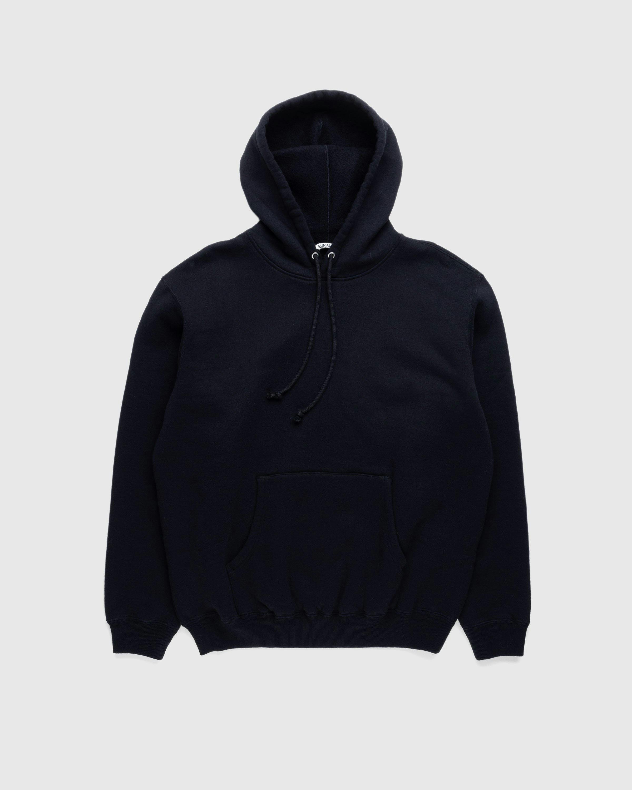 Auralee - Smooth Soft Pullover Hoodie Black - Clothing - Black - Image 1