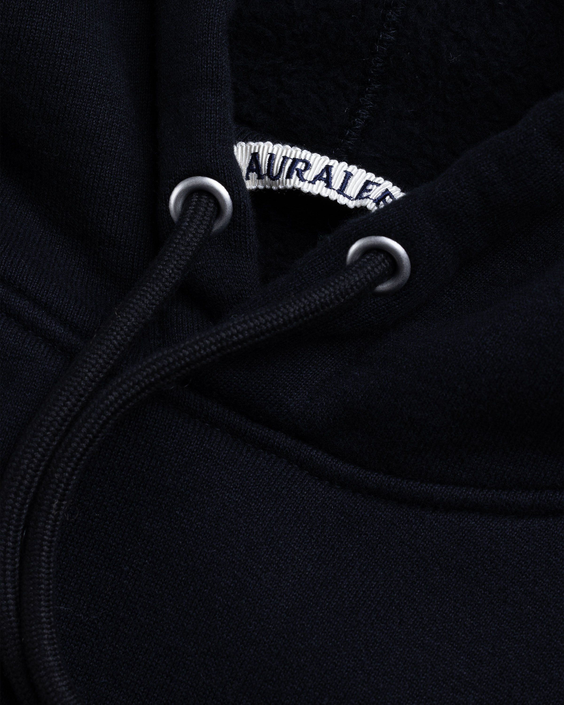 Auralee - Smooth Soft Pullover Hoodie Black - Clothing - Black - Image 5