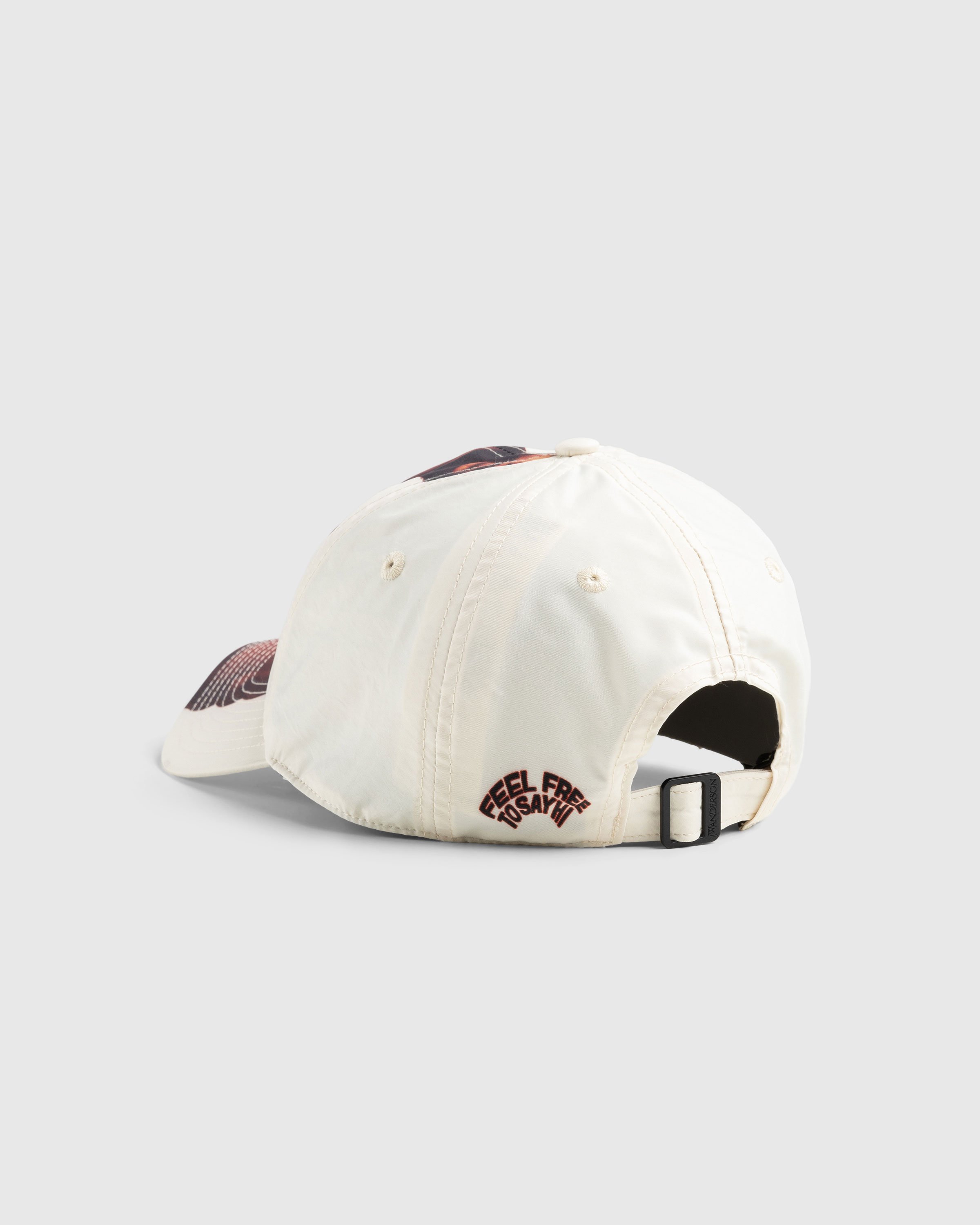 J.W. Anderson - Logo Embroidered Baseball Cap Off White - Accessories - White - Image 3