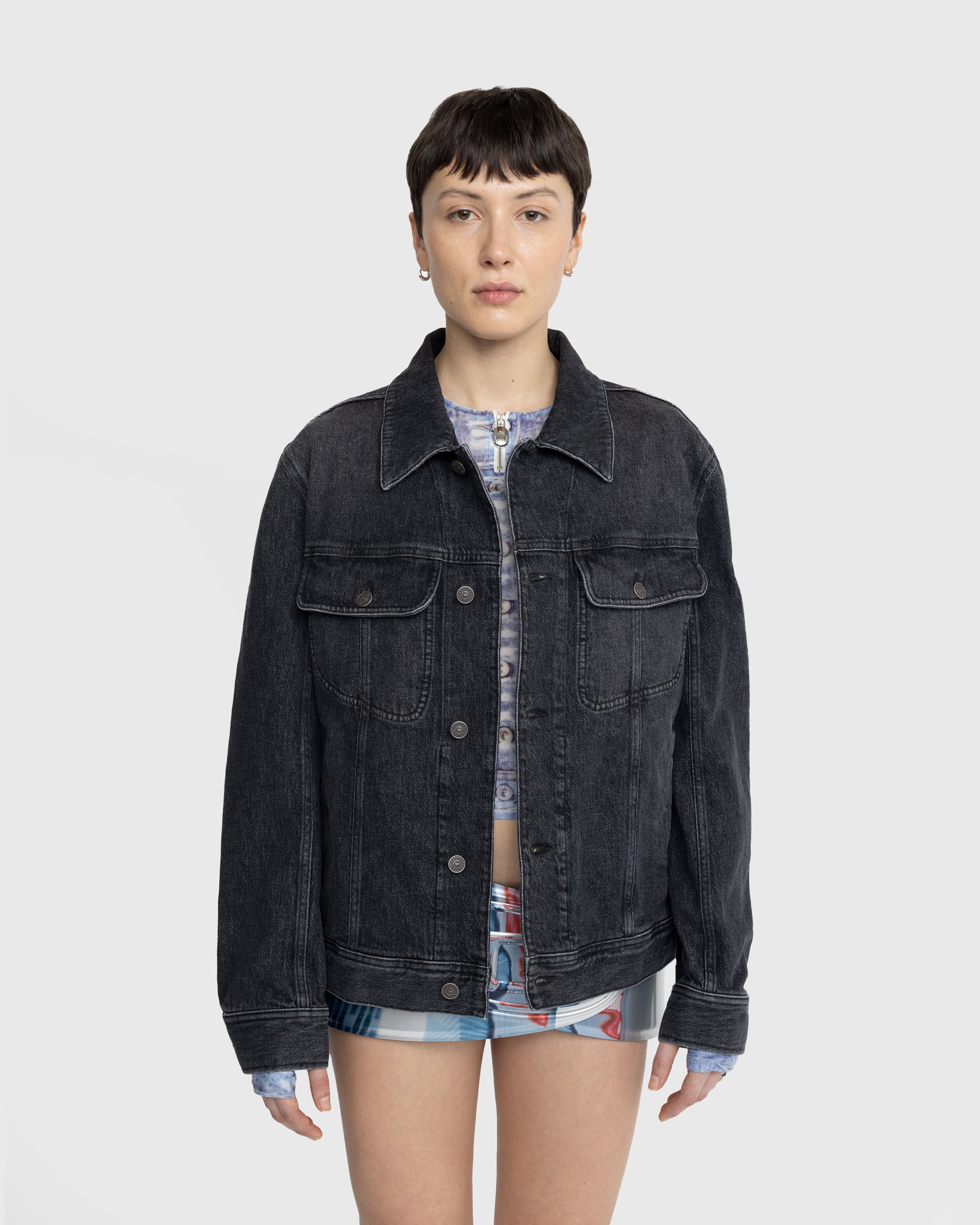 Diesel - D-Barcy Trucker Jacket - Clothing - Blue - Image 2