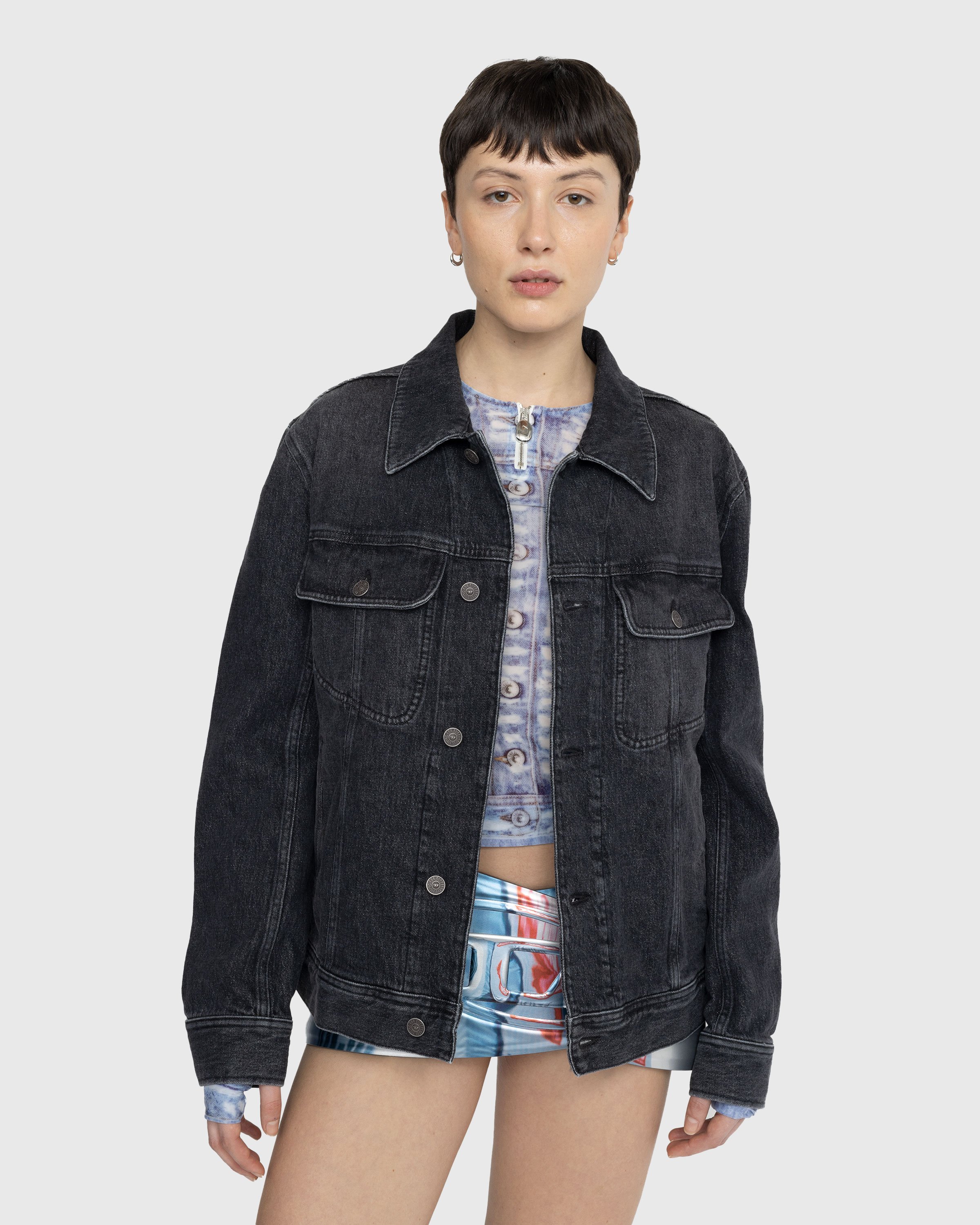 Diesel - D-Barcy Trucker Jacket - Clothing - Blue - Image 6