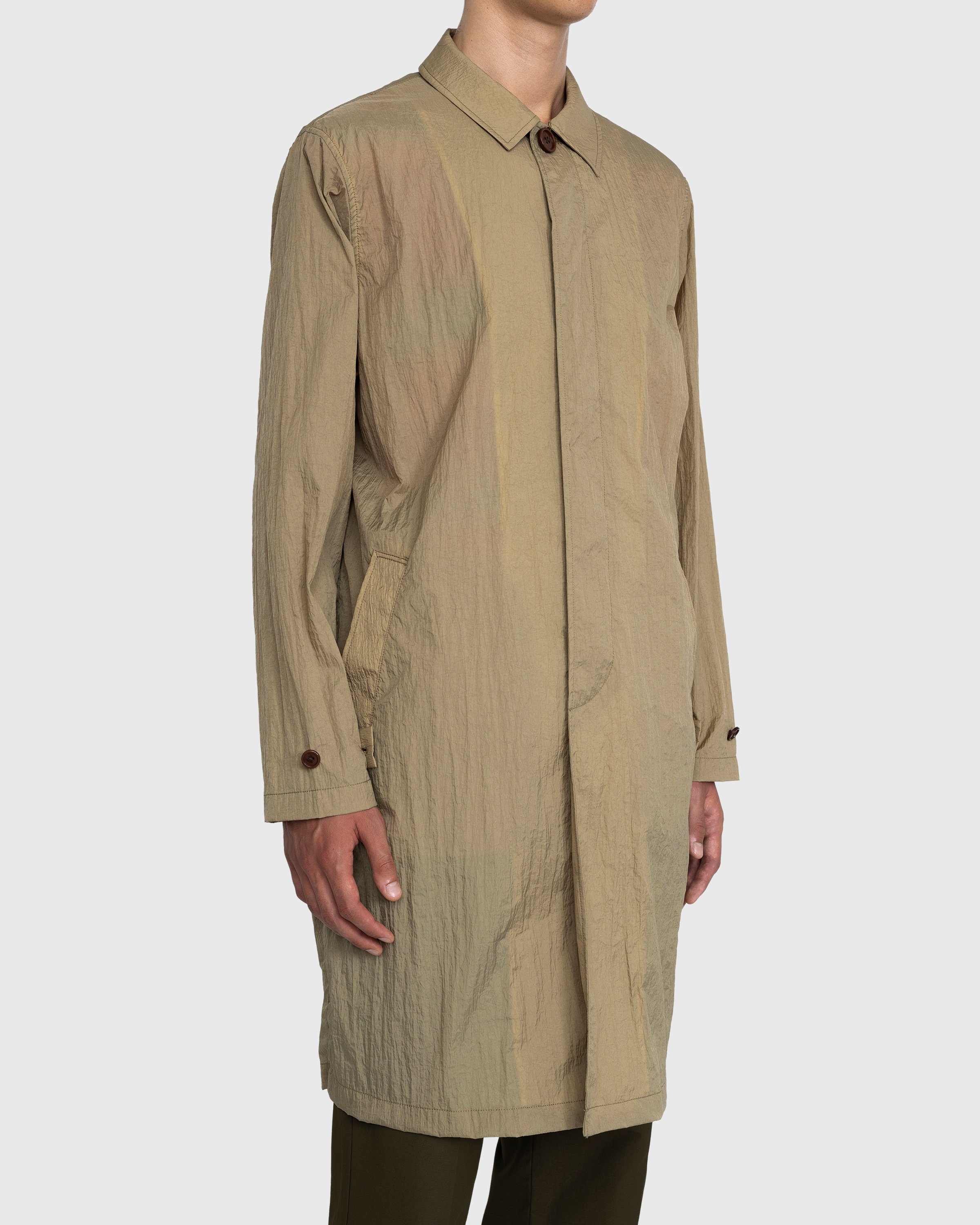 Highsnobiety - Crinkle Nylon Mac Camel - Clothing - Beige - Image 4