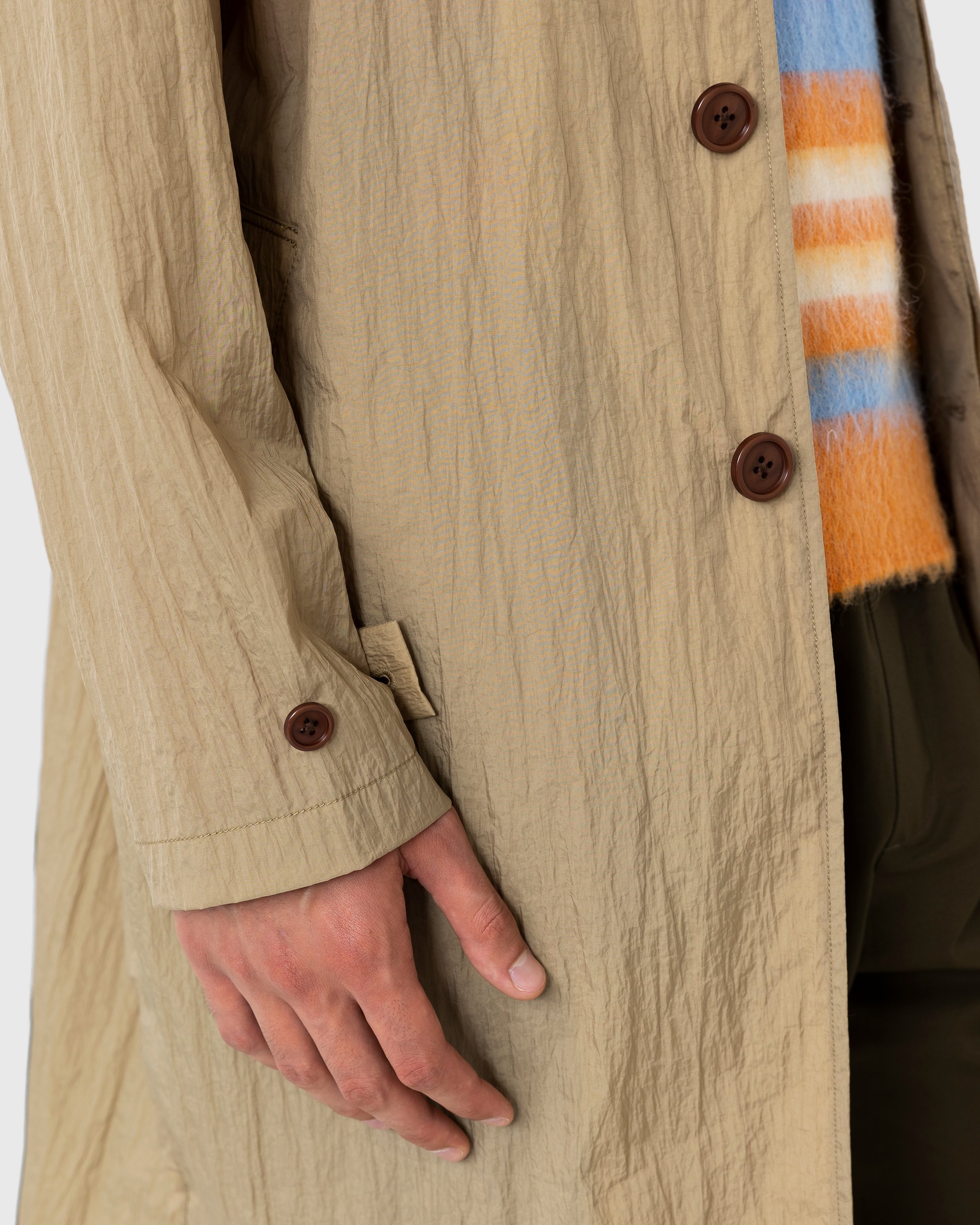 Highsnobiety - Crinkle Nylon Mac Camel - Clothing - Beige - Image 8